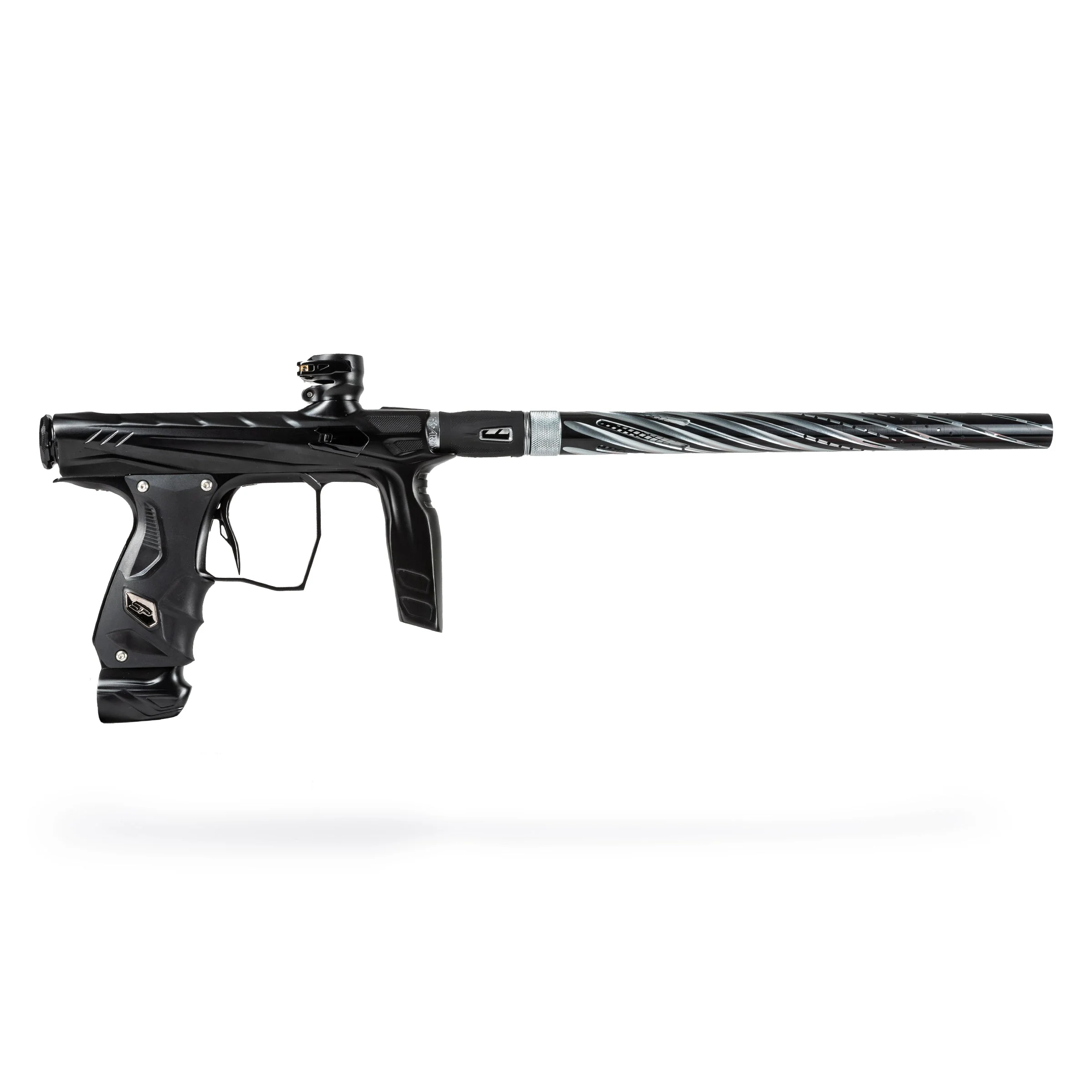 HK Army LAZR Barrel Kit - Elite Orbit - Autococker Thread - Dust Pewter/Black Inserts - Image 6