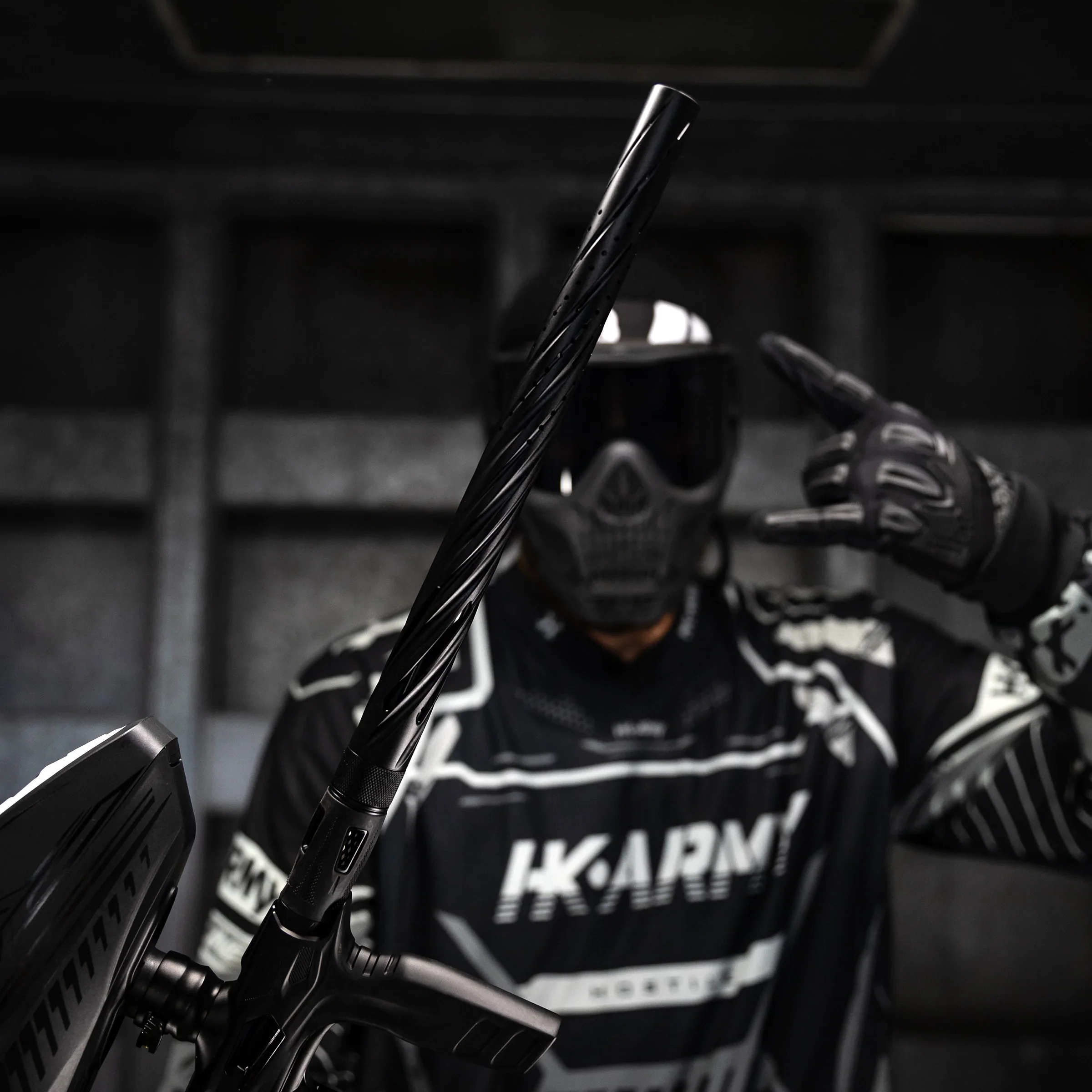 HK Army LAZR Barrel Kit - Elite Orbit - Autococker Thread - Dust Black/Black Inserts - Image 4