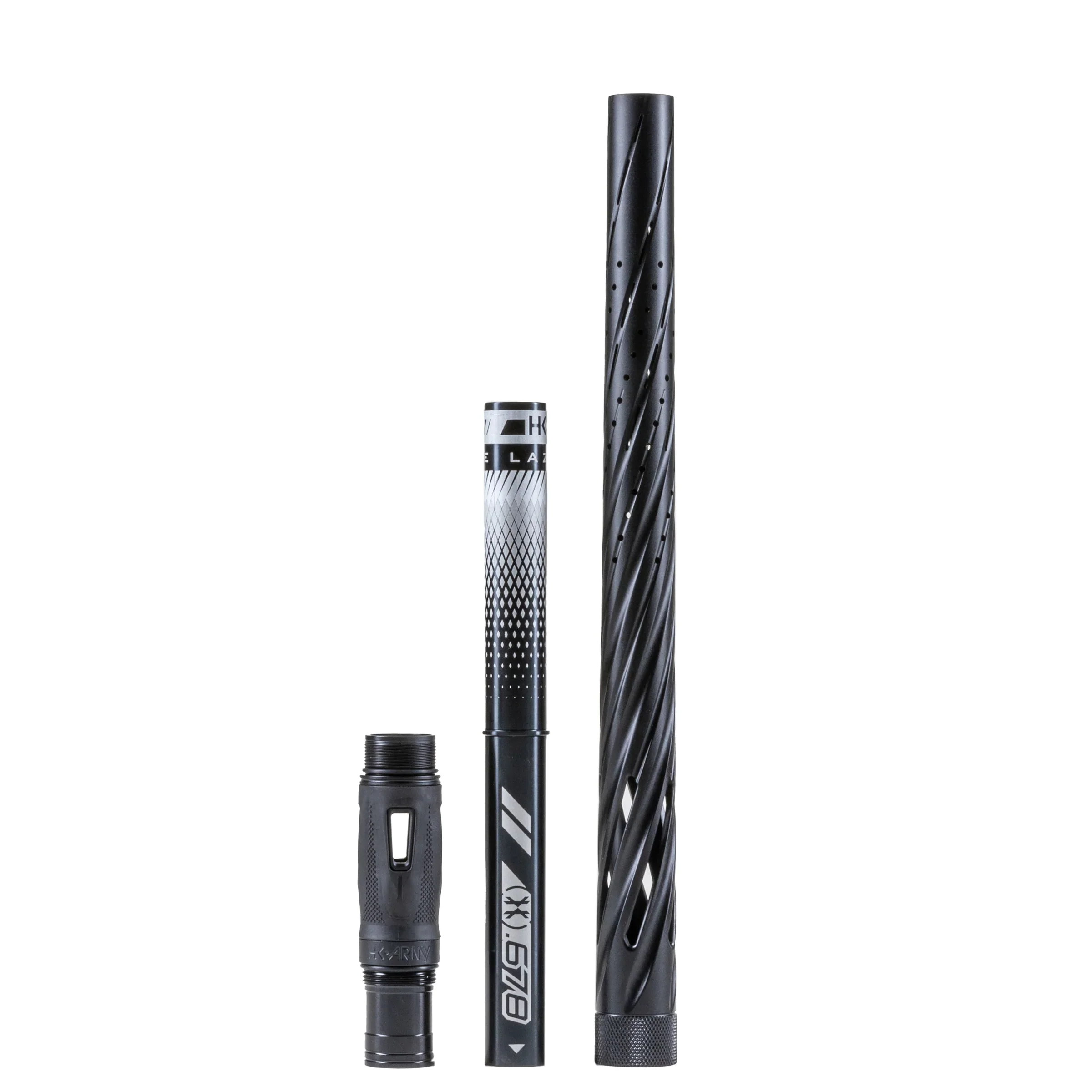 HK Army LAZR Barrel Kit - Elite Orbit - Autococker Thread - Dust Black/Black Inserts - Image 5