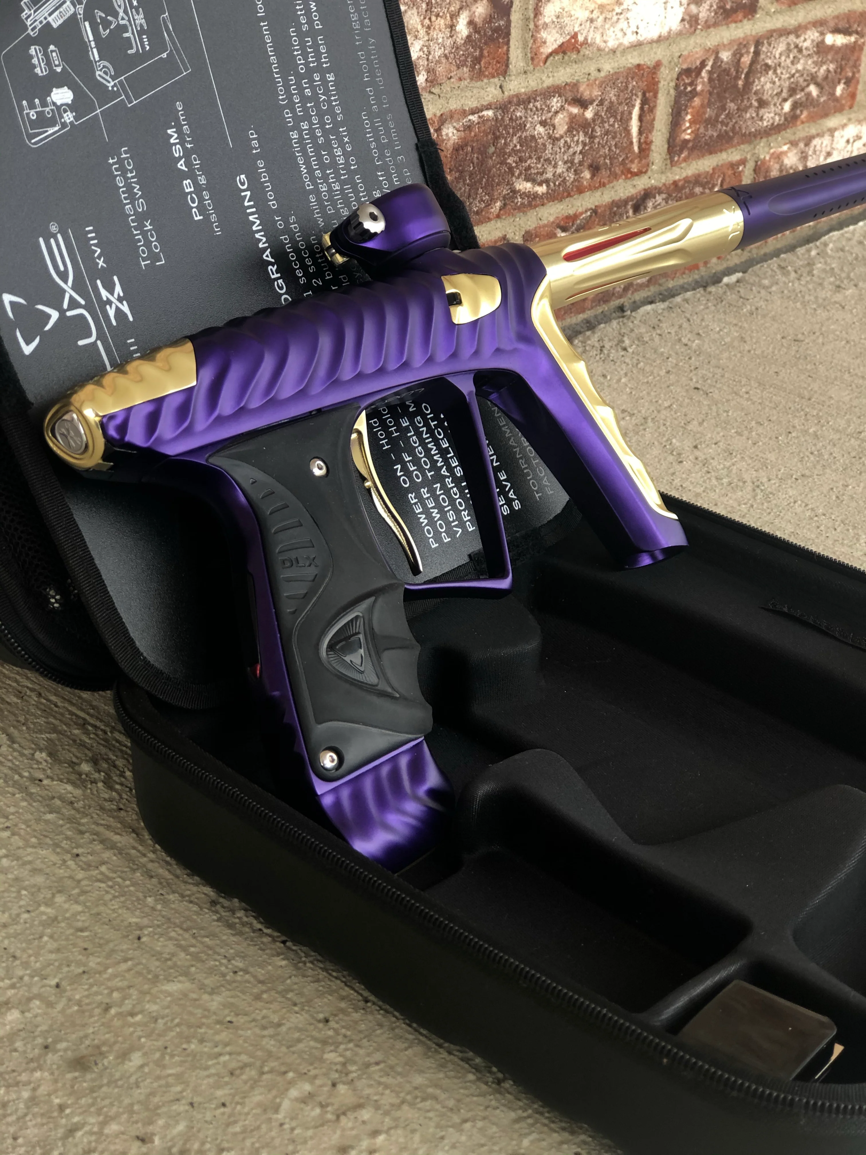 Used HK Army Luxe X Paintball Gun - Purple/Gold - Image 2