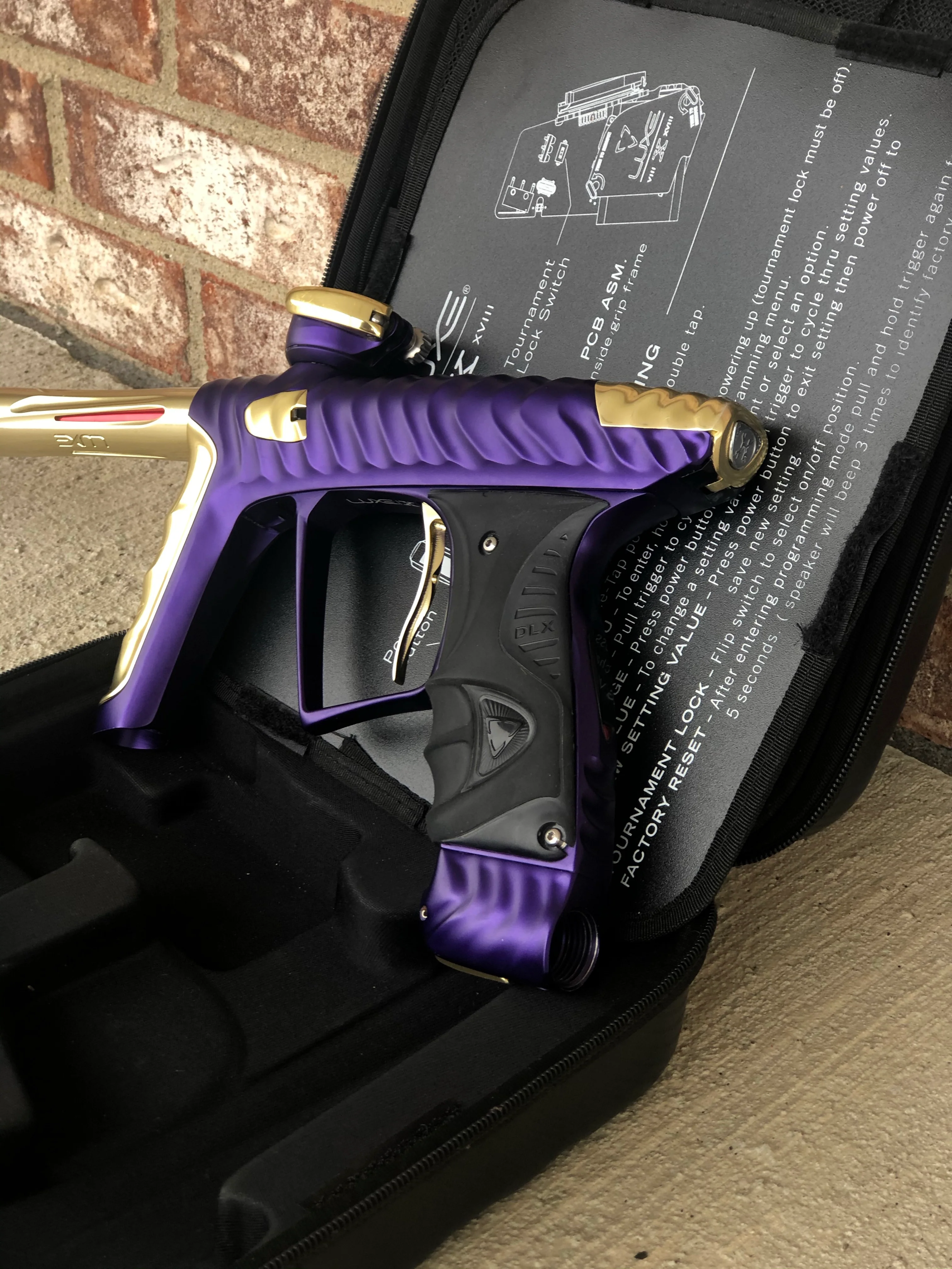 Used HK Army Luxe X Paintball Gun - Purple/Gold - Image 3