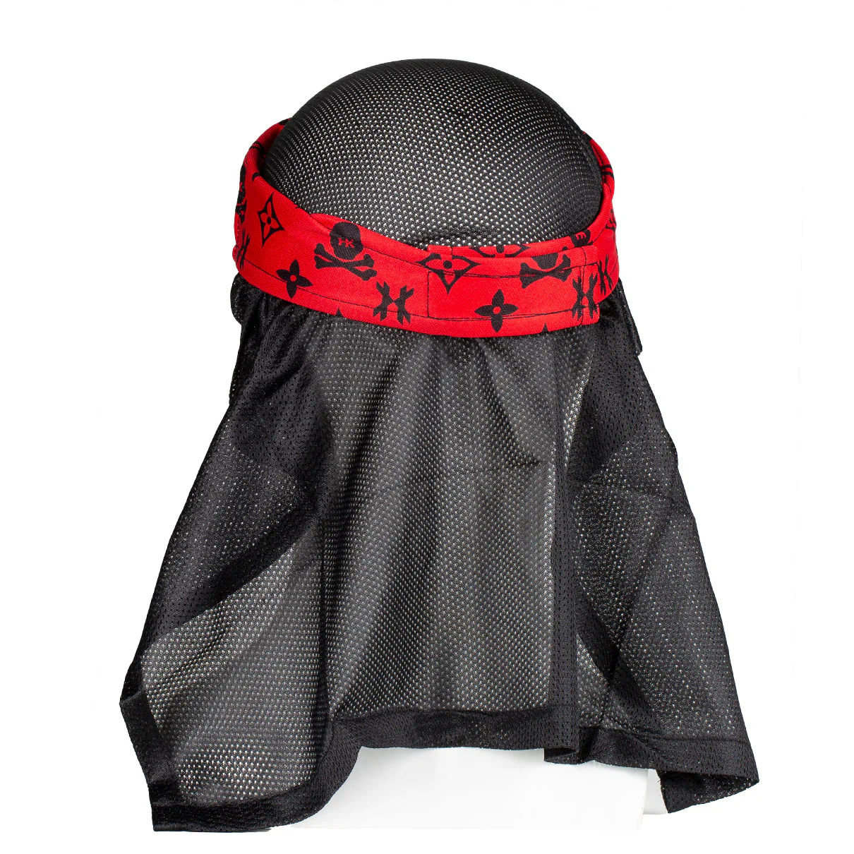 HK Army Monogram Red/Black Headwrap - Image 2