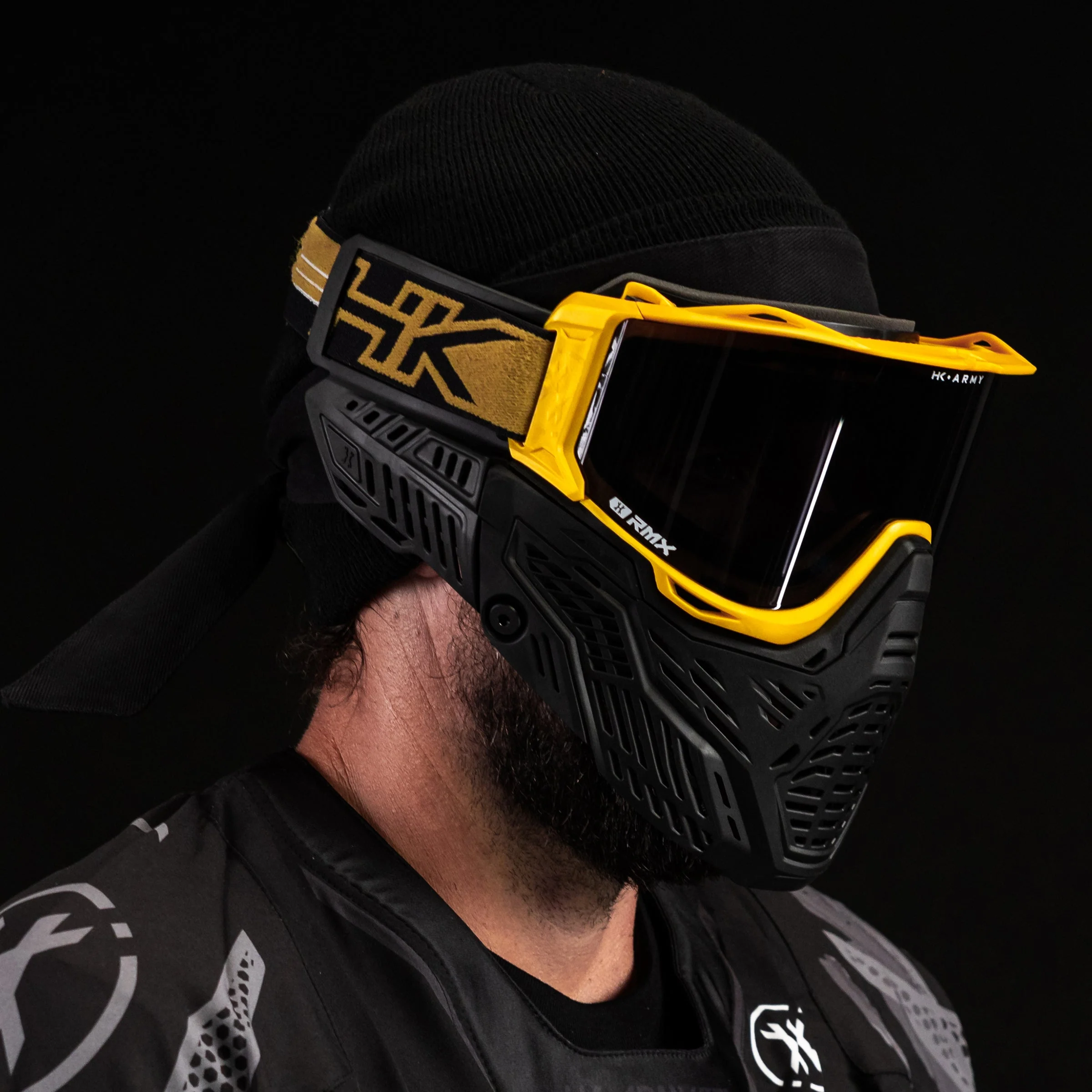 HK Army RMX Paintball Goggle - Gold - Image 4