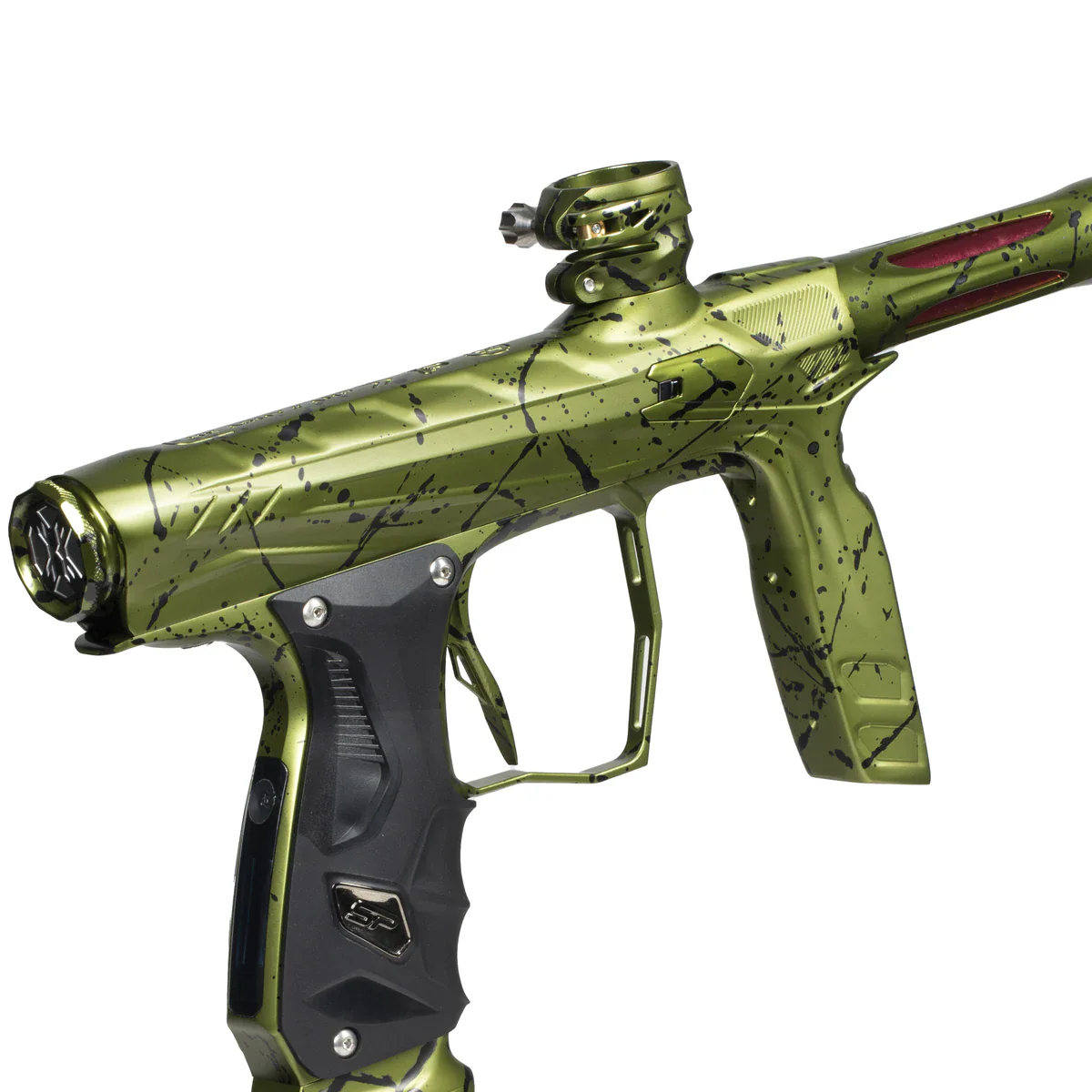 HK Army Shocker AMP Paintball Gun -  Combat Splash (Olive/Black) - Image 10