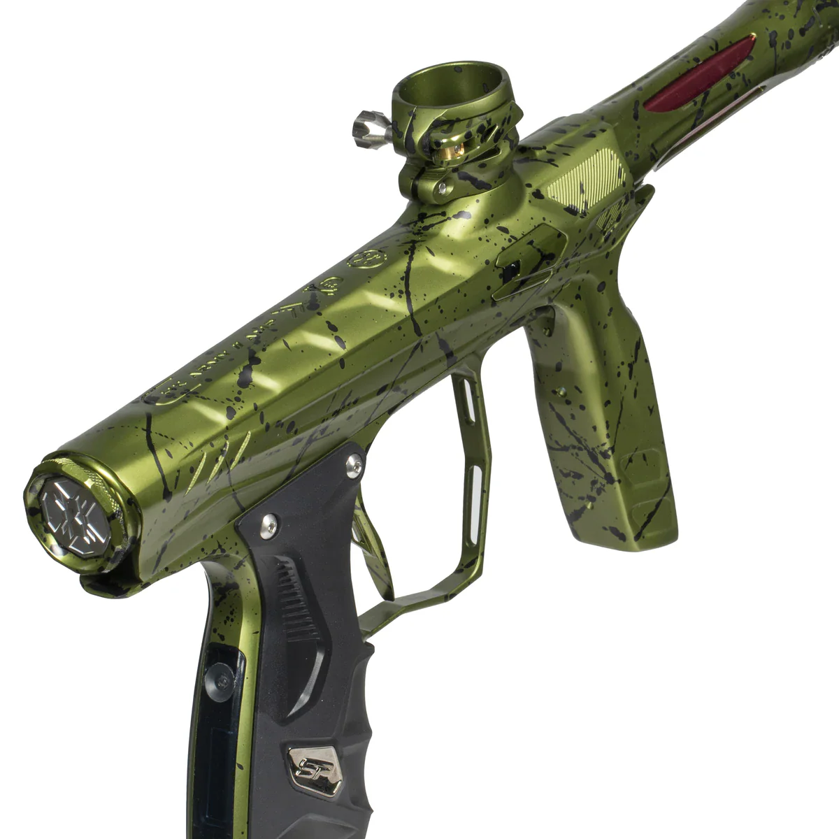 HK Army Shocker AMP Paintball Gun -  Combat Splash (Olive/Black) - Image 12