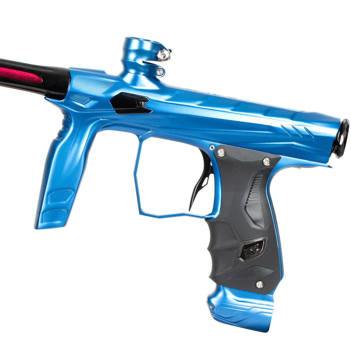 HK Army Shocker AMP Paintball Gun - Dust Blue / Polished Black - Image 4