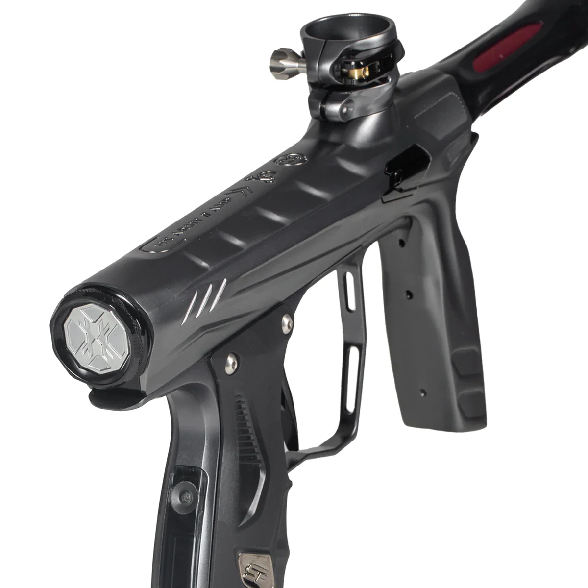 HK Army Shocker AMP Paintball Gun - Dust Pewter/Polished Black - Image 3