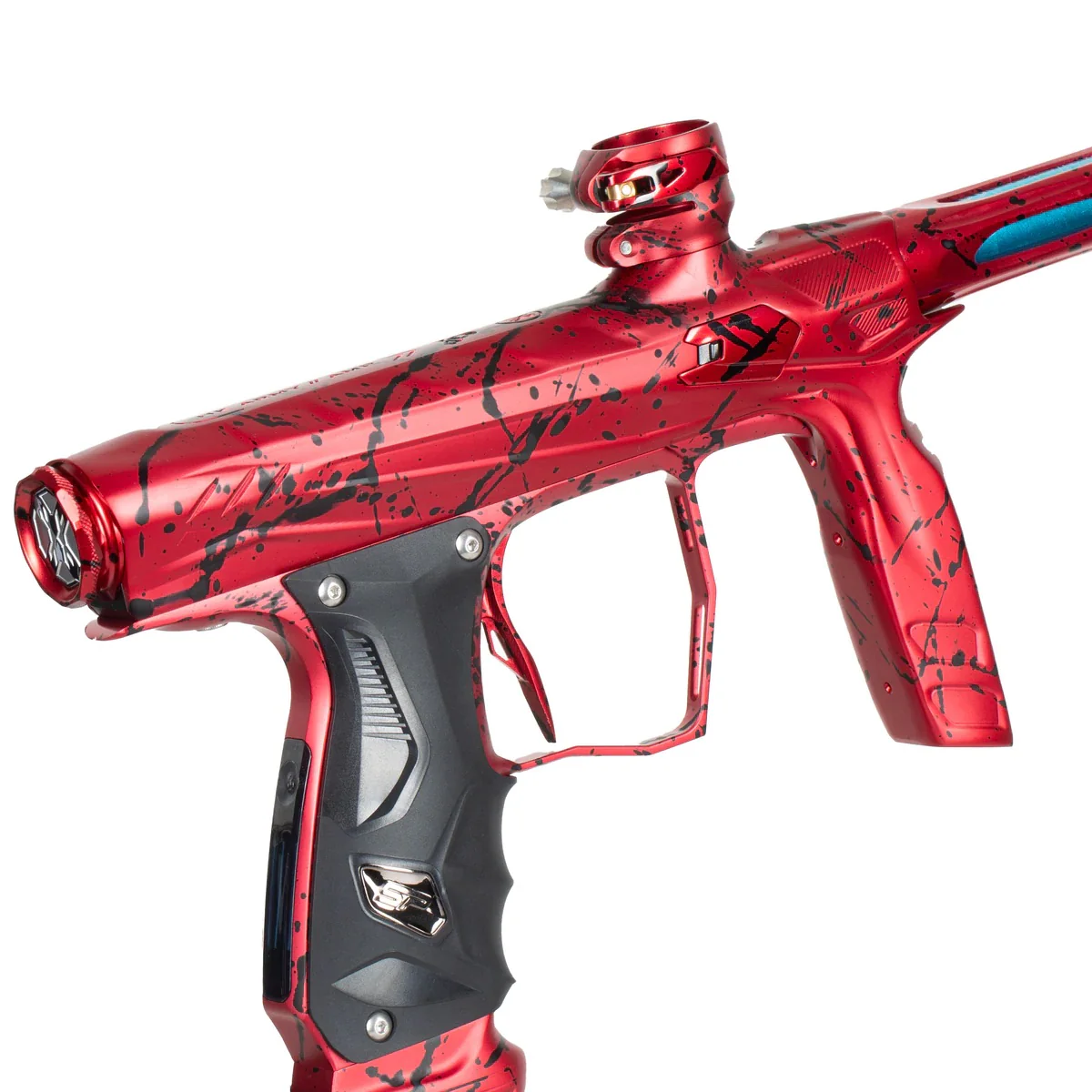 HK Army Shocker AMP Paintball Gun - Fire Splash (Red/Black) - Image 2