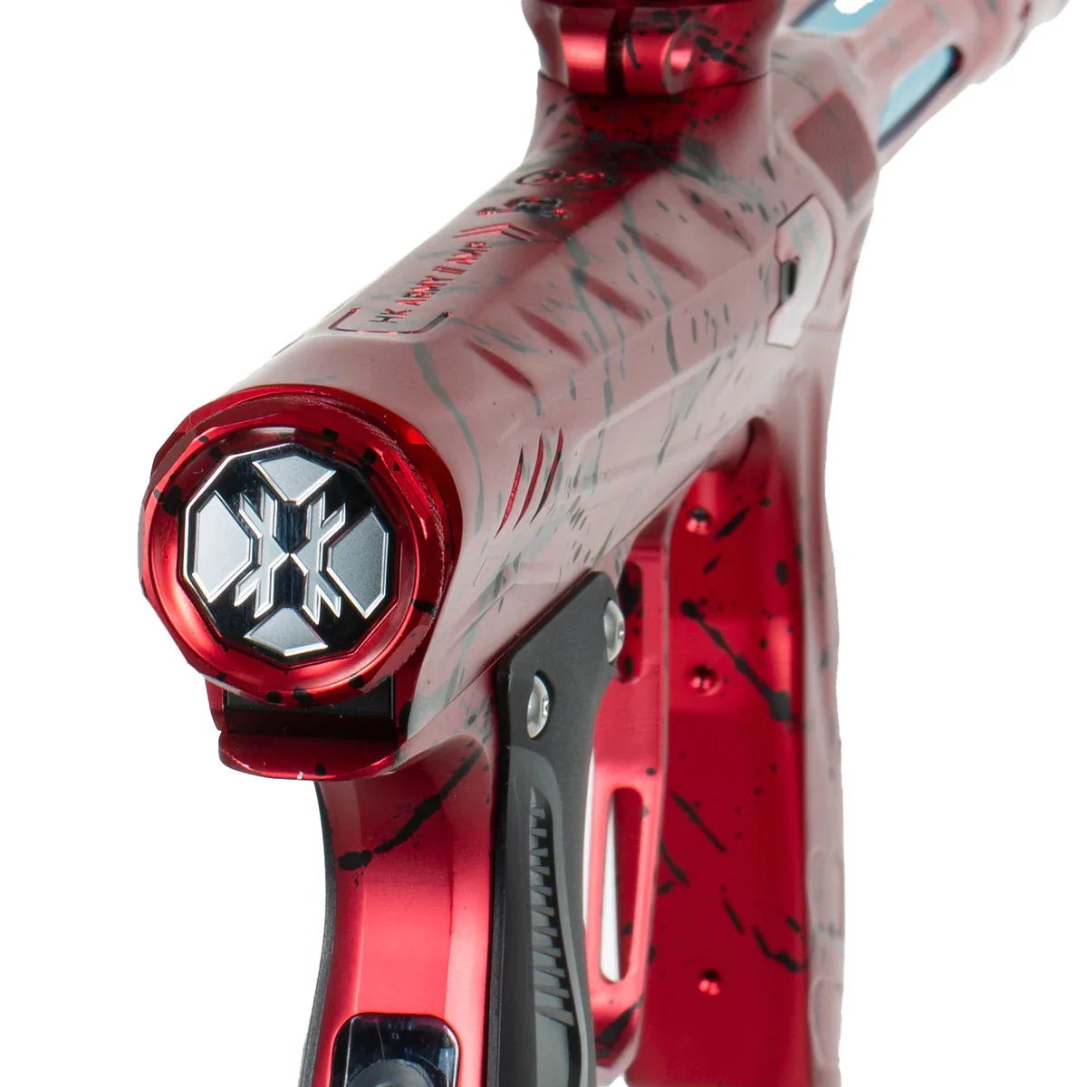 HK Army Shocker AMP Paintball Gun - Fire Splash (Red/Black) - Image 3