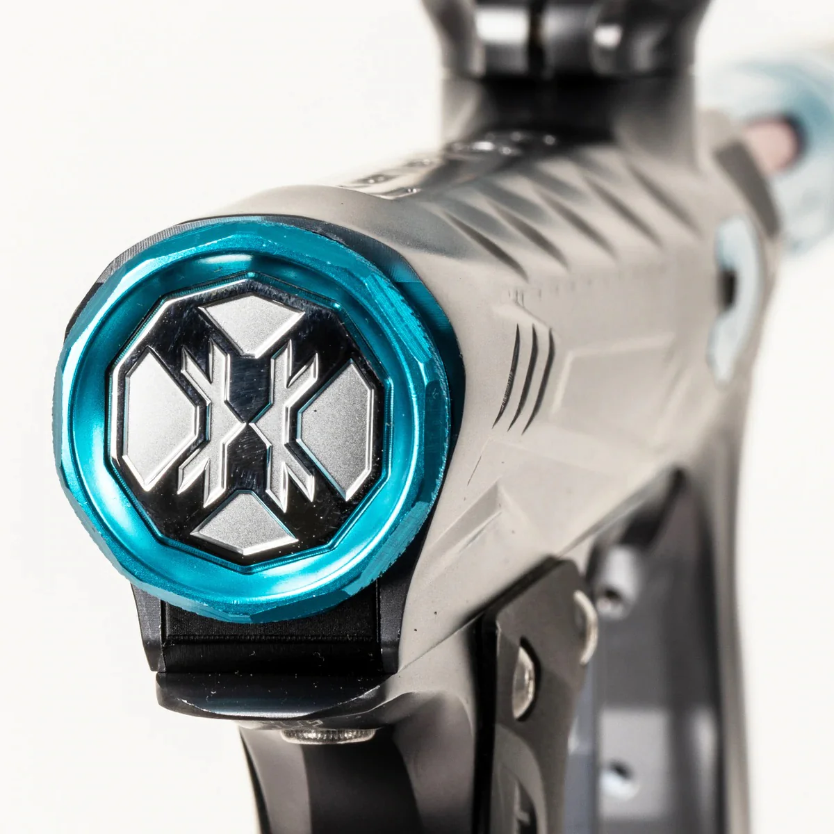 HK Army Shocker AMP Paintball Gun - Pewter/Teal - Image 5