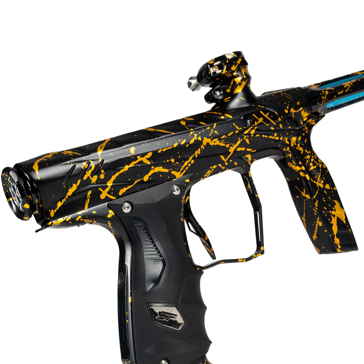 HK Army Shocker AMP Paintball Gun -  Prestige Splash (Black/Gold) - Image 2