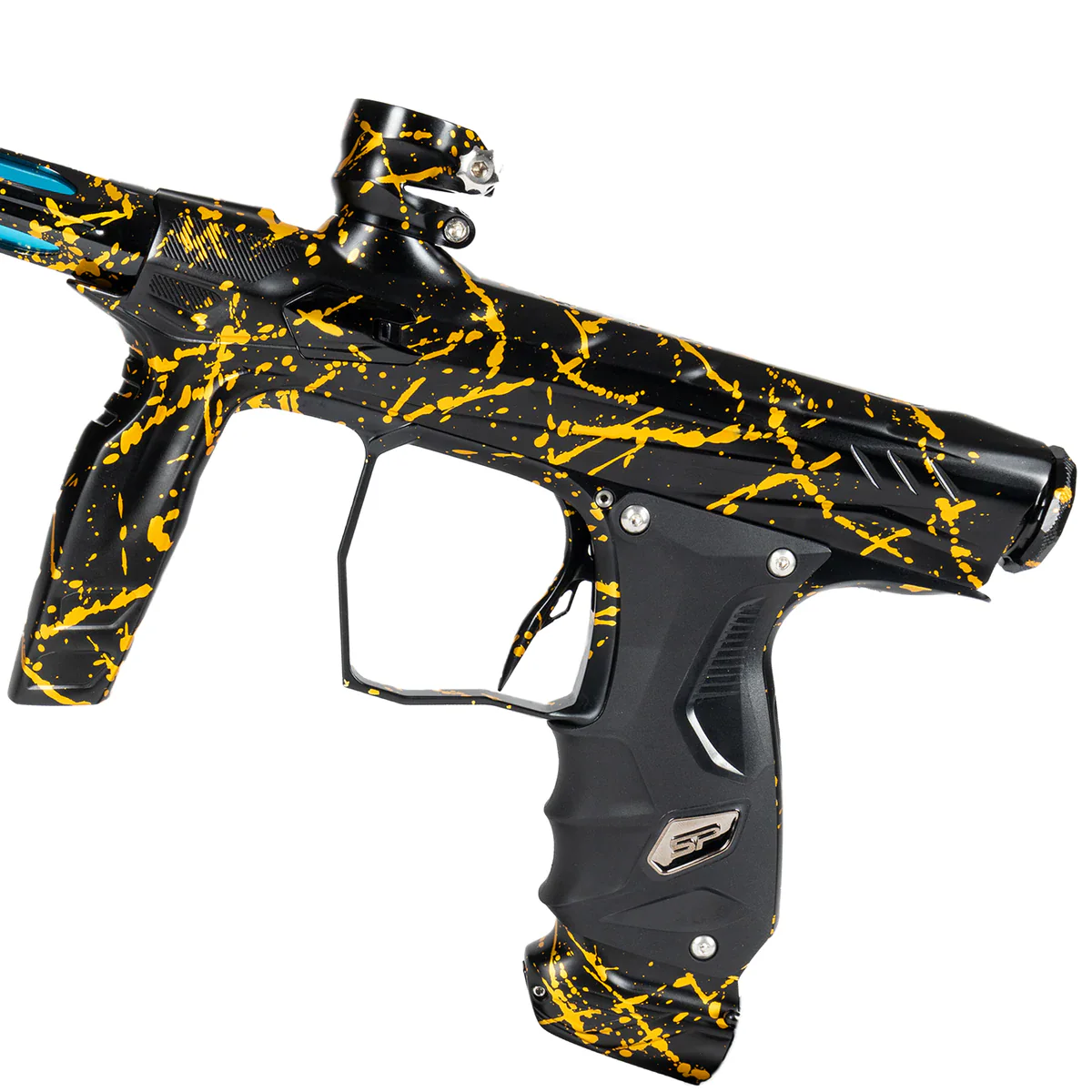 HK Army Shocker AMP Paintball Gun -  Prestige Splash (Black/Gold) - Image 3