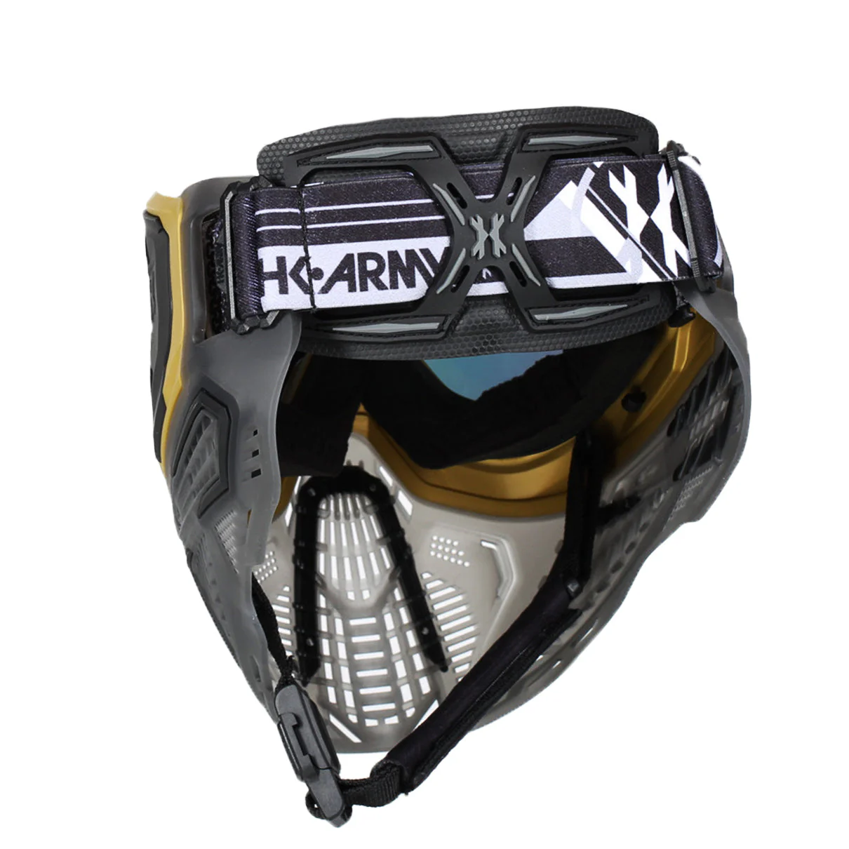 HK Army SLR Paintball Goggle - Alloy (Gold Lens) - Image 4