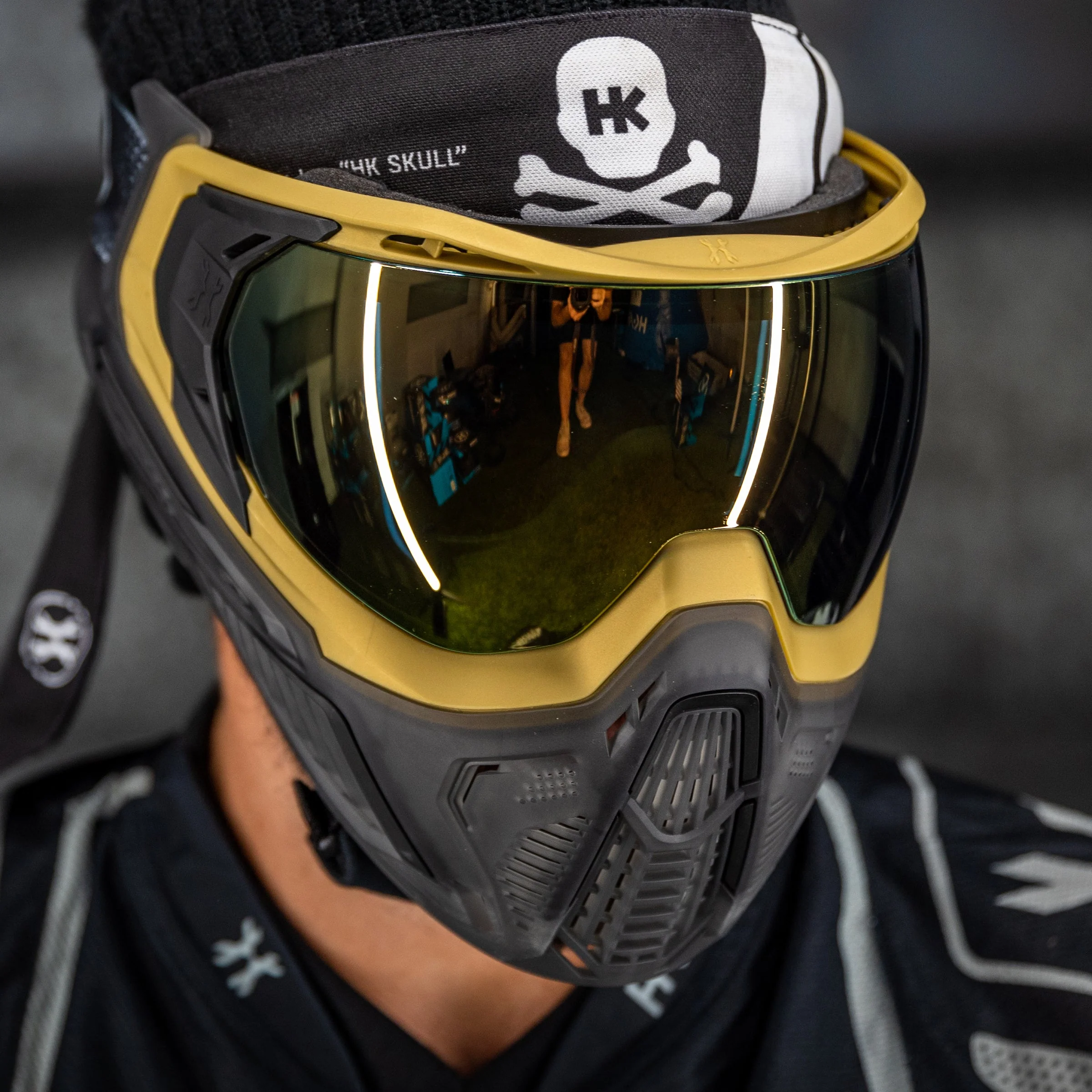 HK Army SLR Paintball Goggle - Alloy (Gold Lens) - Image 5