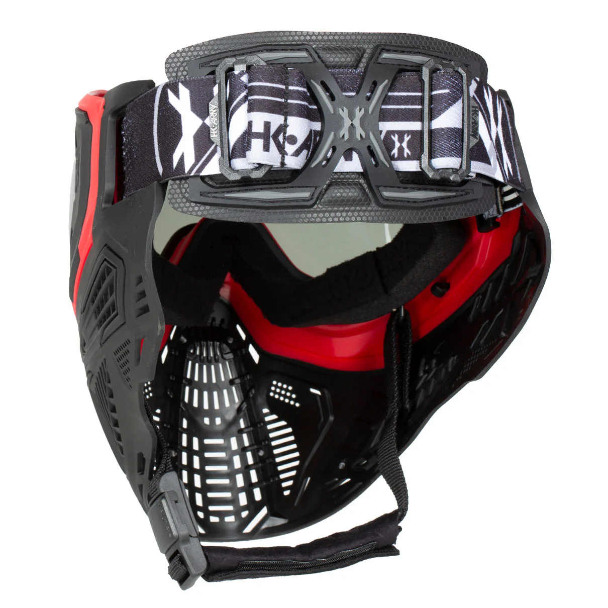 HK Army SLR Paintball Goggle - Lava (Red/Black w Smoke Lens) - Image 2