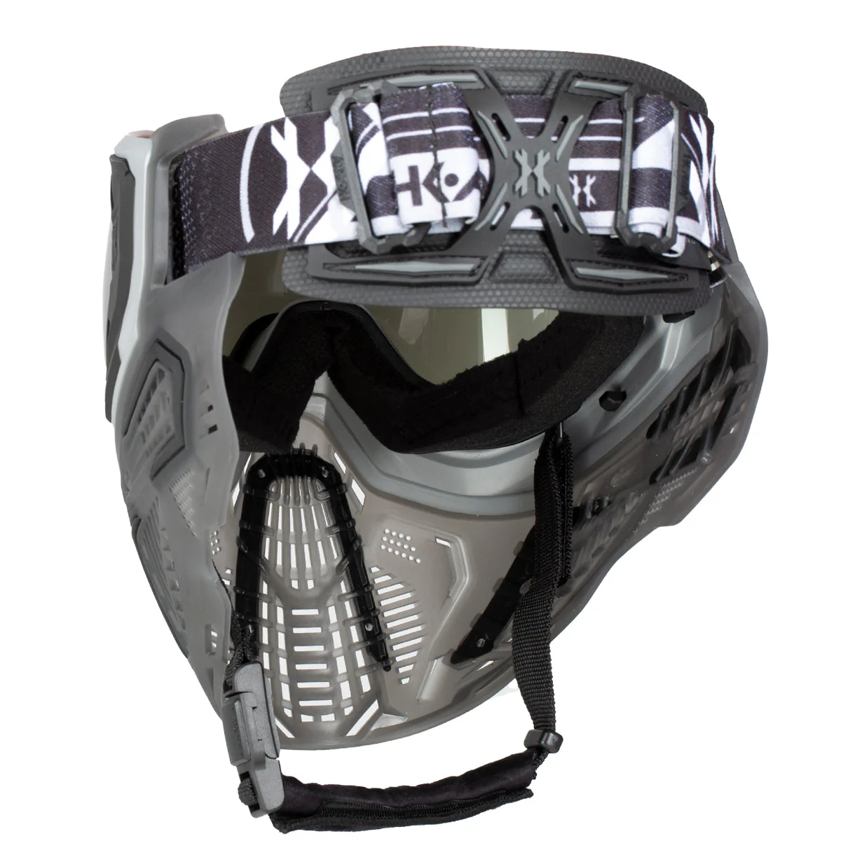 HK Army SLR Paintball Goggle - Odyssey (Black/Black/Smoke w Aurora Green Lens) - Image 2