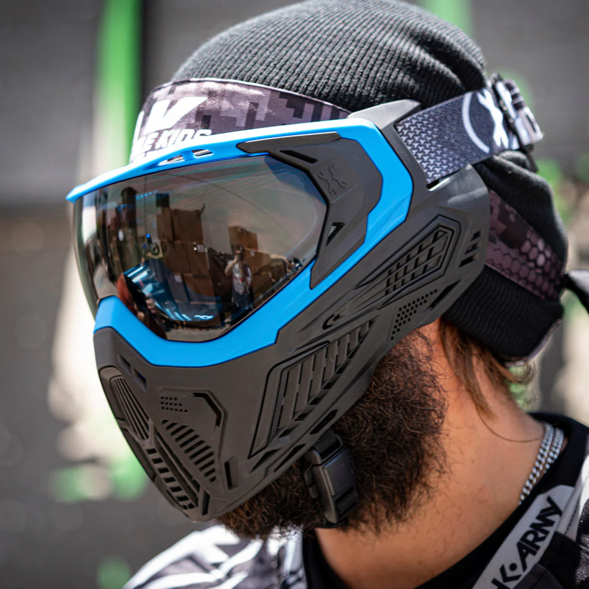 HK Army SLR Paintball Goggle - Sapphire (Blue/Black/Black w Smoke Lens) - Image 4