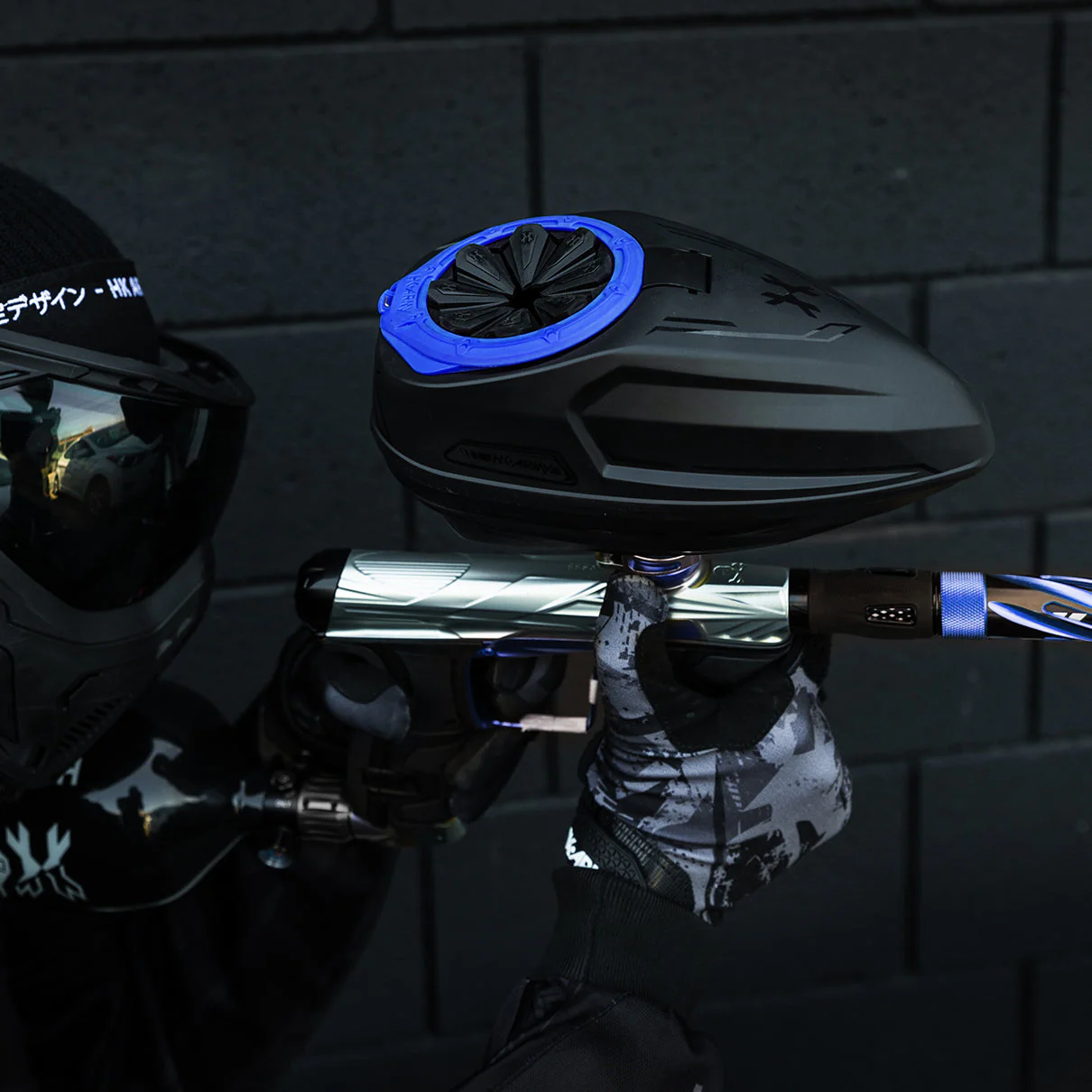 HK Army Sonic Plus Paintball Loader - Black/Blue - Image 2