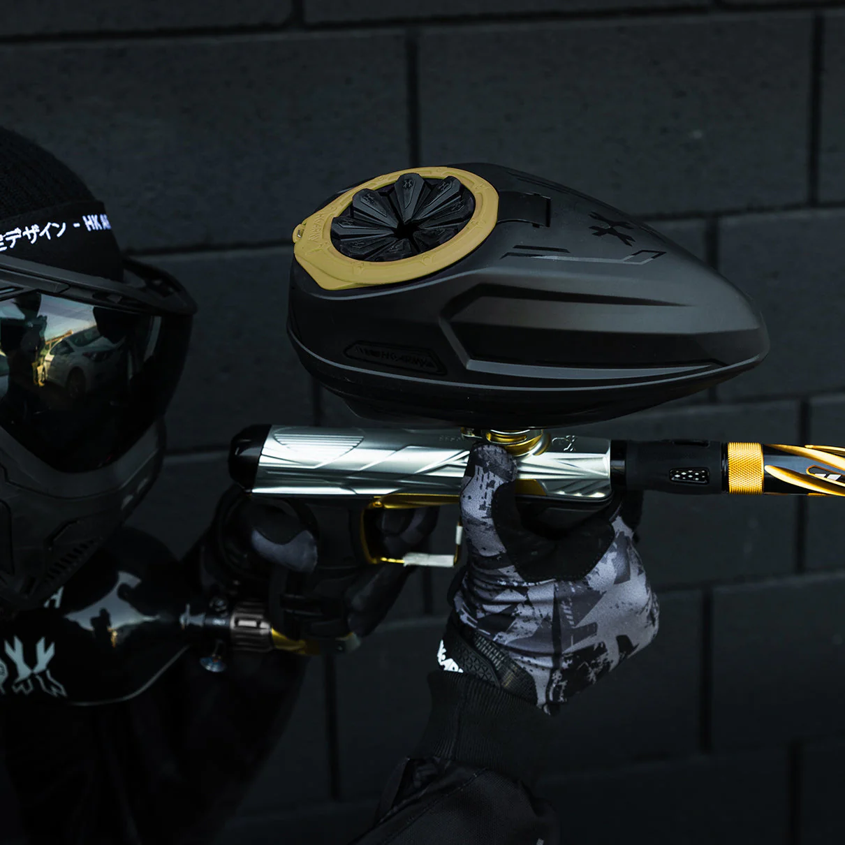 HK Army Sonic Plus Paintball Loader - Black/Gold - Image 2