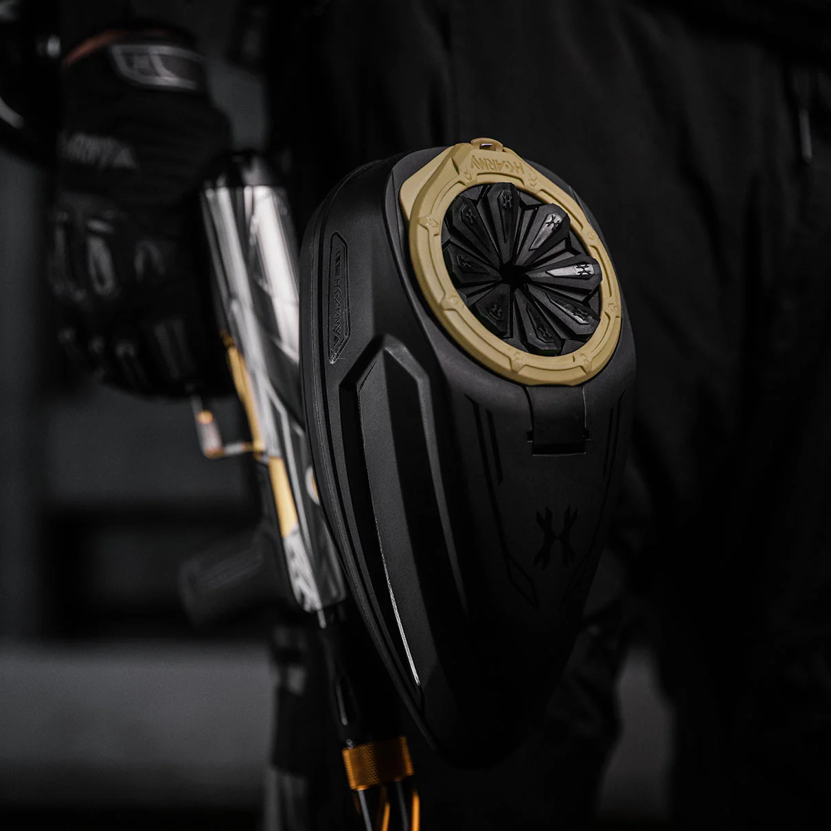 HK Army Sonic Plus Paintball Loader - Black/Gold - Image 4