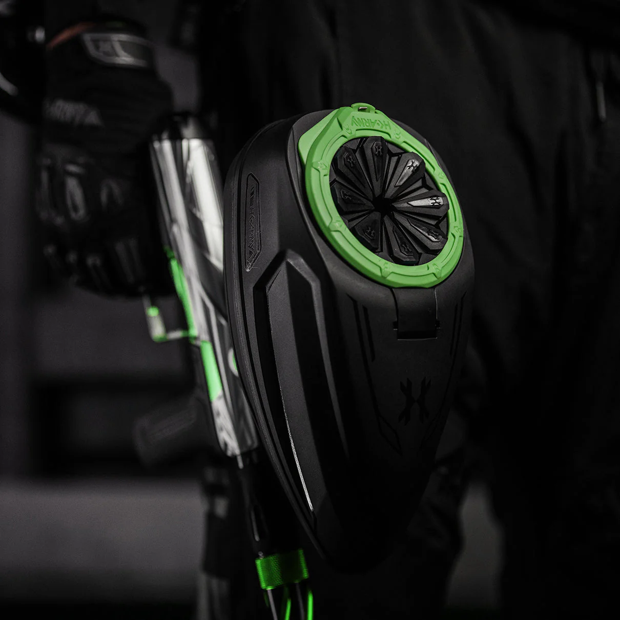 HK Army Sonic Plus Paintball Loader - Black/Neon Green - Image 4