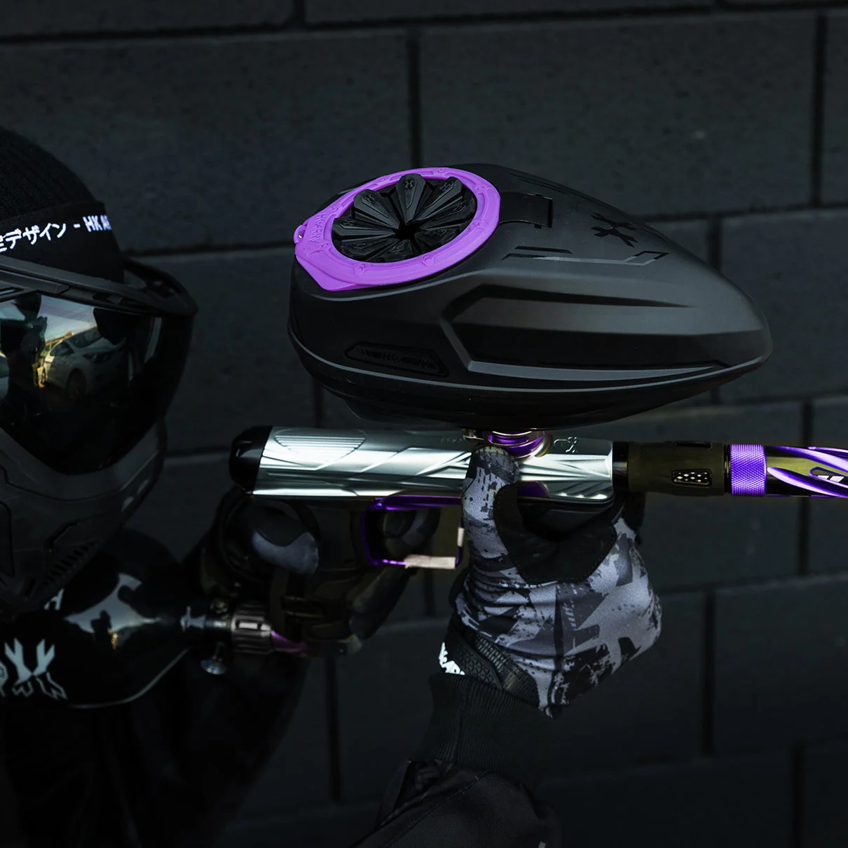 HK Army Sonic Plus Paintball Loader - Black/Purple - Image 2