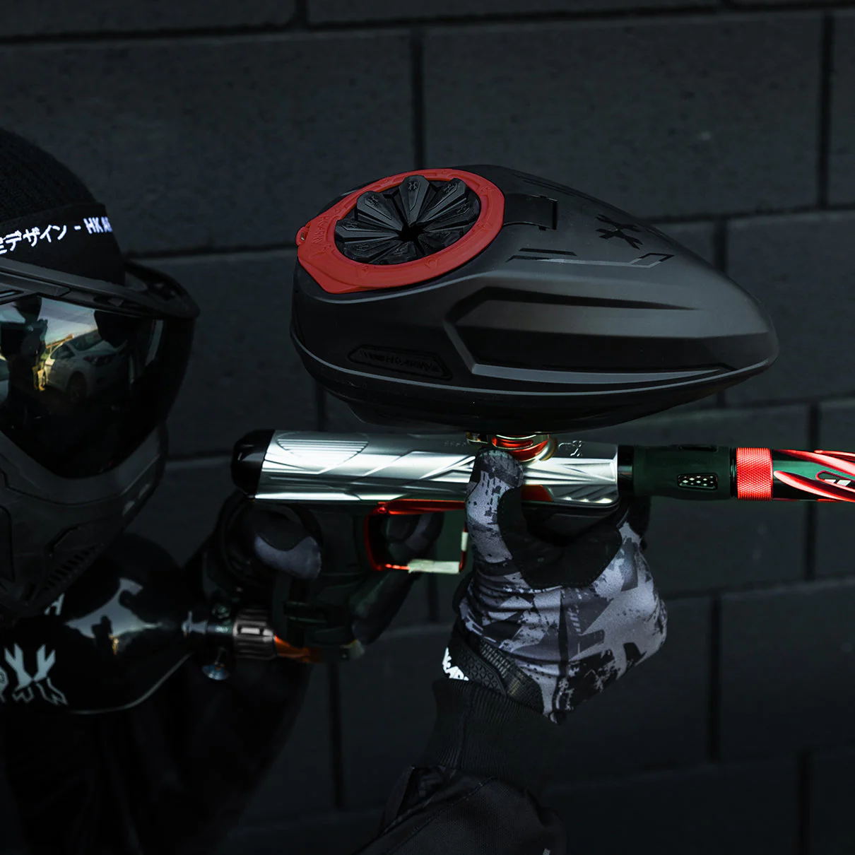 HK Army Sonic Plus Paintball Loader - Black/Red - Image 2