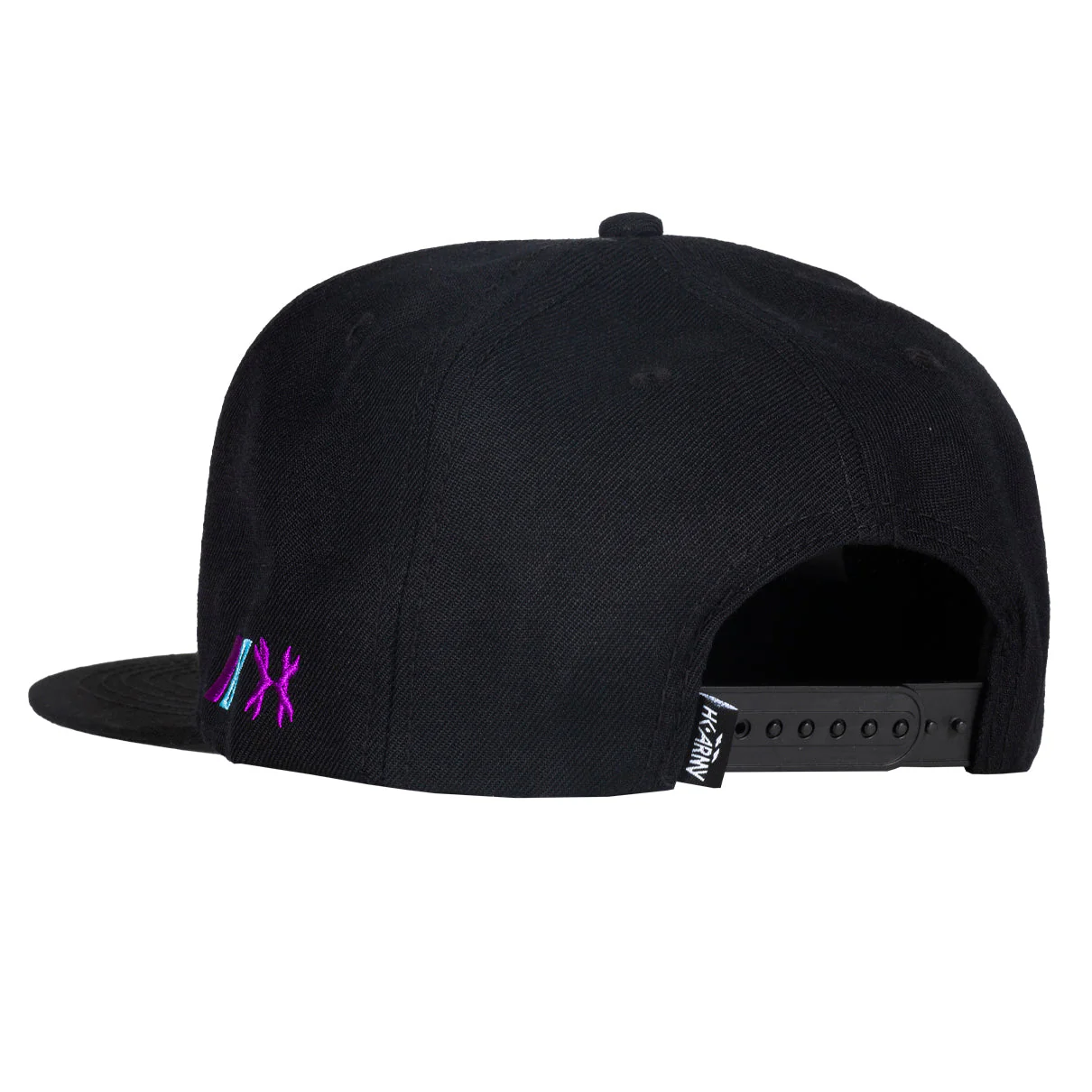 HK Army Split Snapback Hat - Black/Blue/Purple - Image 2