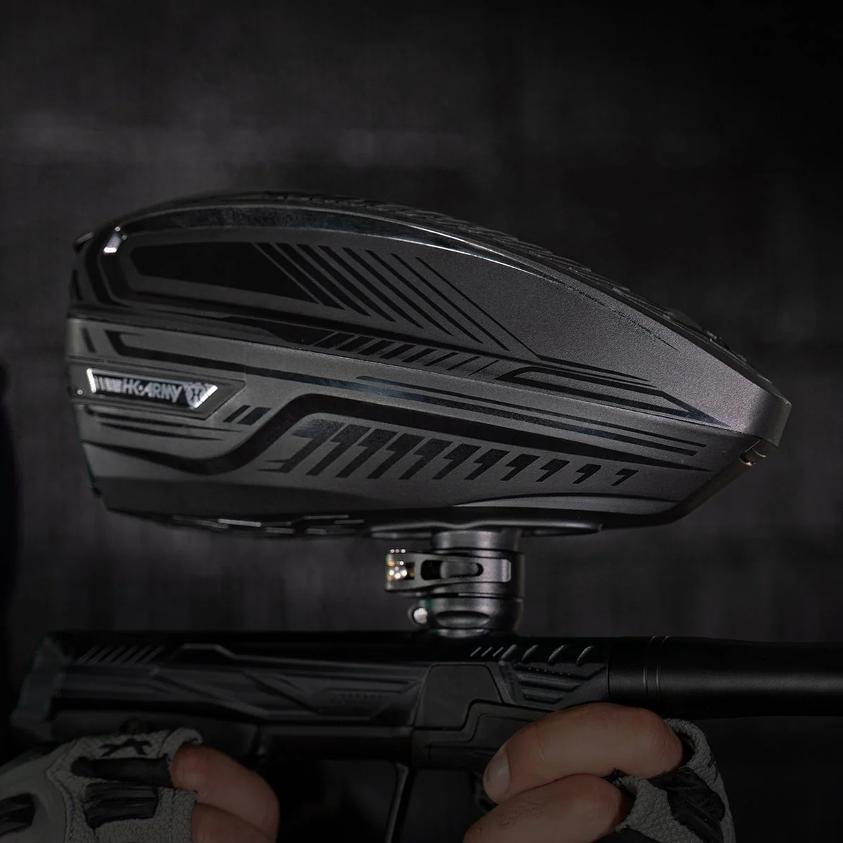 HK Army TFX 3 Paintball Loader - Black/Black - Image 5