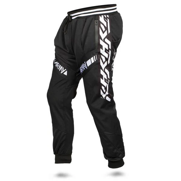 HK Army TRK Jogger Retro Stripe Pants - Black - Image 2