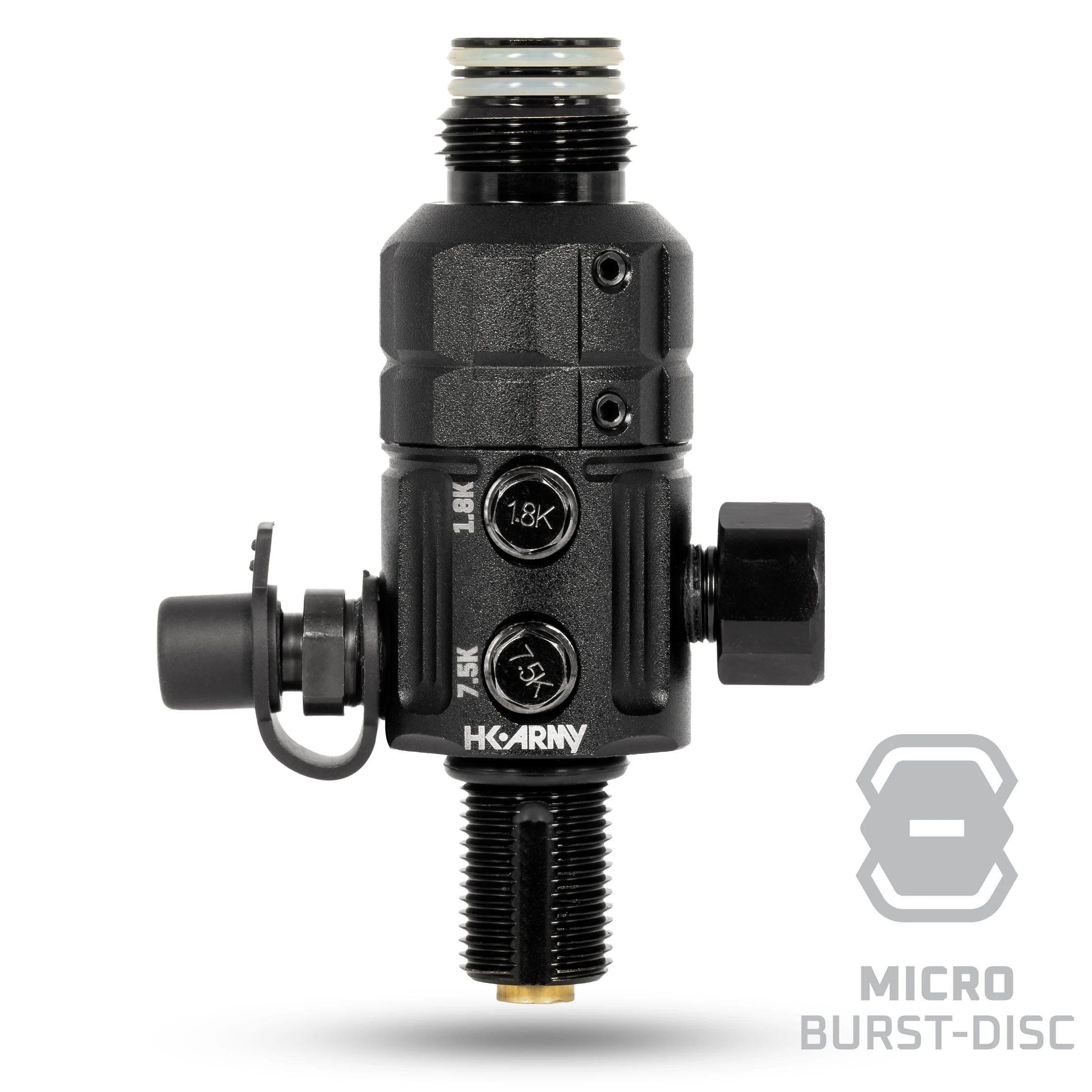 HK Army Turbine Pro Regulator - Long Body - Adjustable & Rotational - Black - Image 4