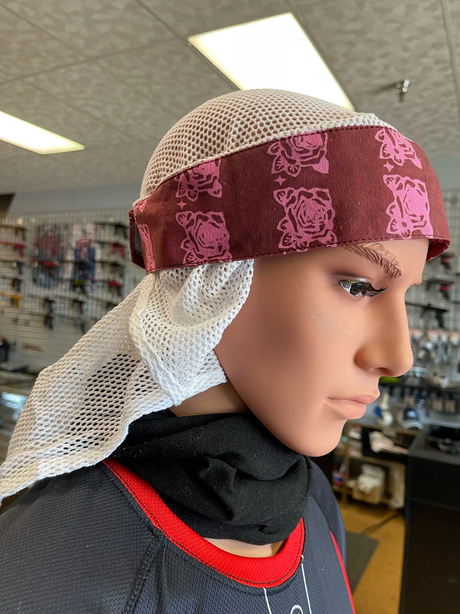 Hormesis Scintilla Headwrap - Pink/Pink Rose Pattern/G-Mesh - Image 2