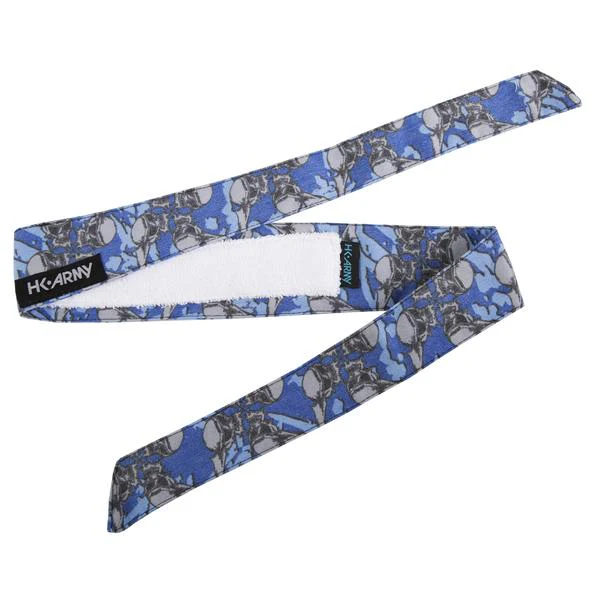 Hostilewear Vintage Headband - Skulls Blue - Image 2