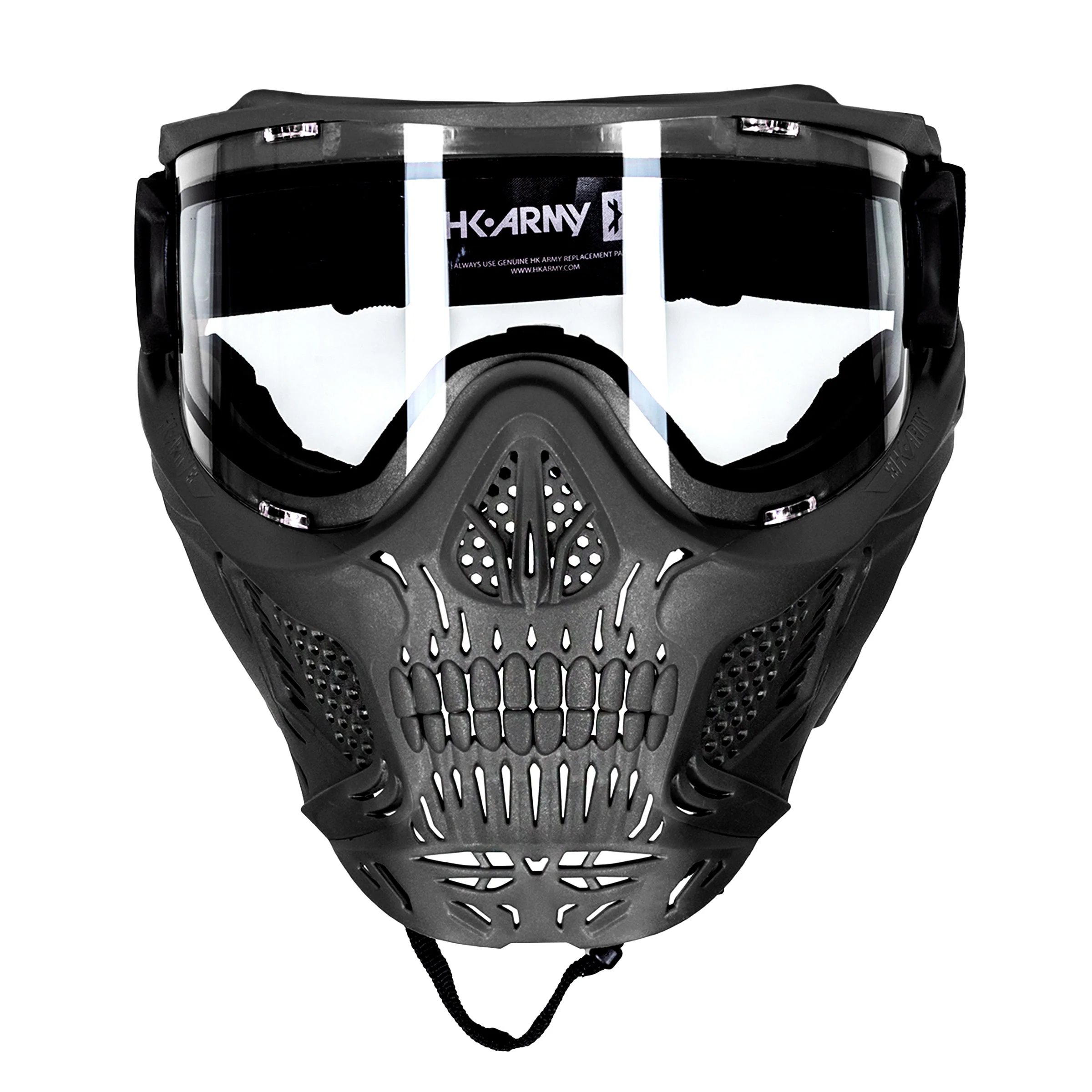 HSTL Skull Goggle - Black w/ Clear Lens - Image 2