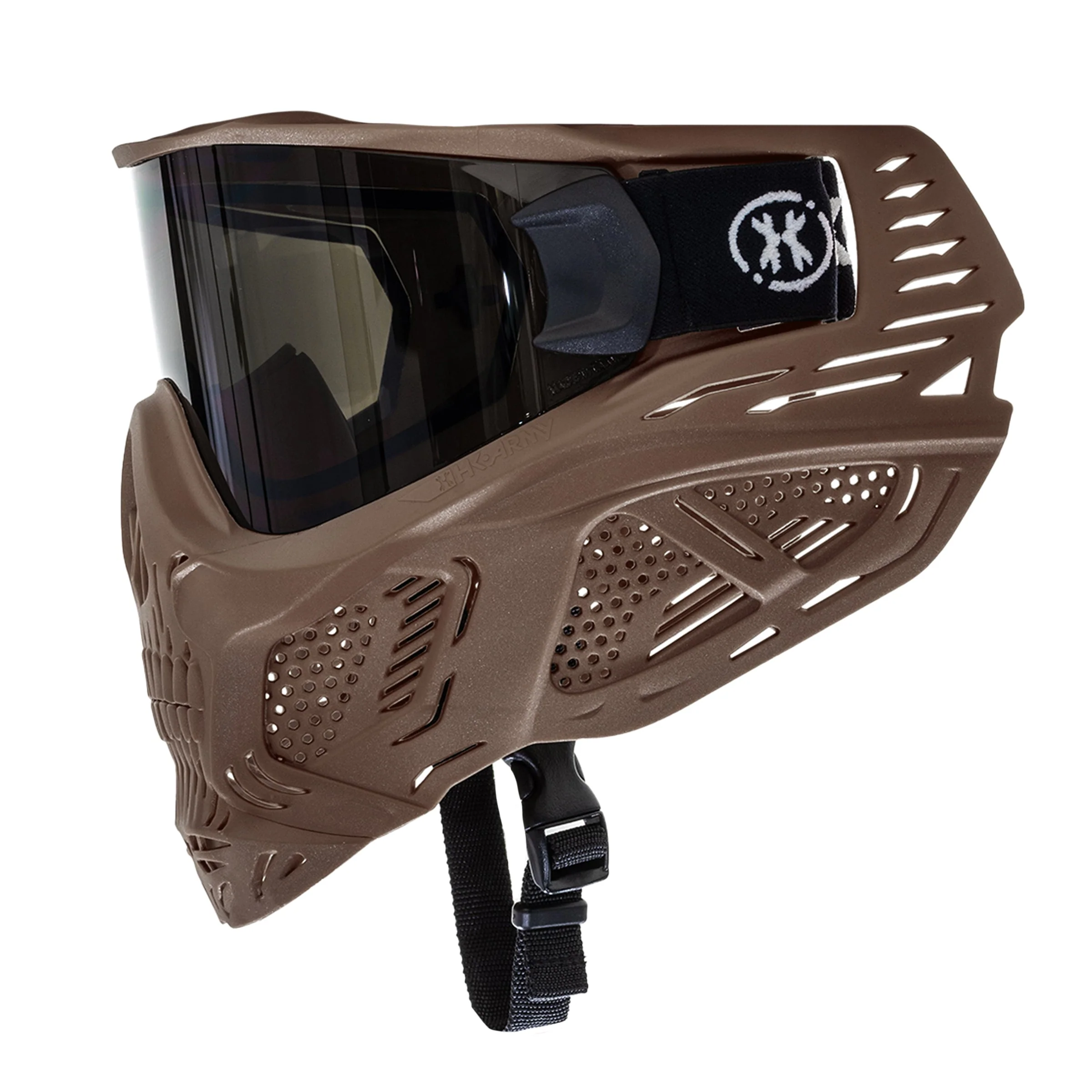 HSTL Skull Goggle - "Grave Digger" - Tan w/Smoke Lens - Image 3