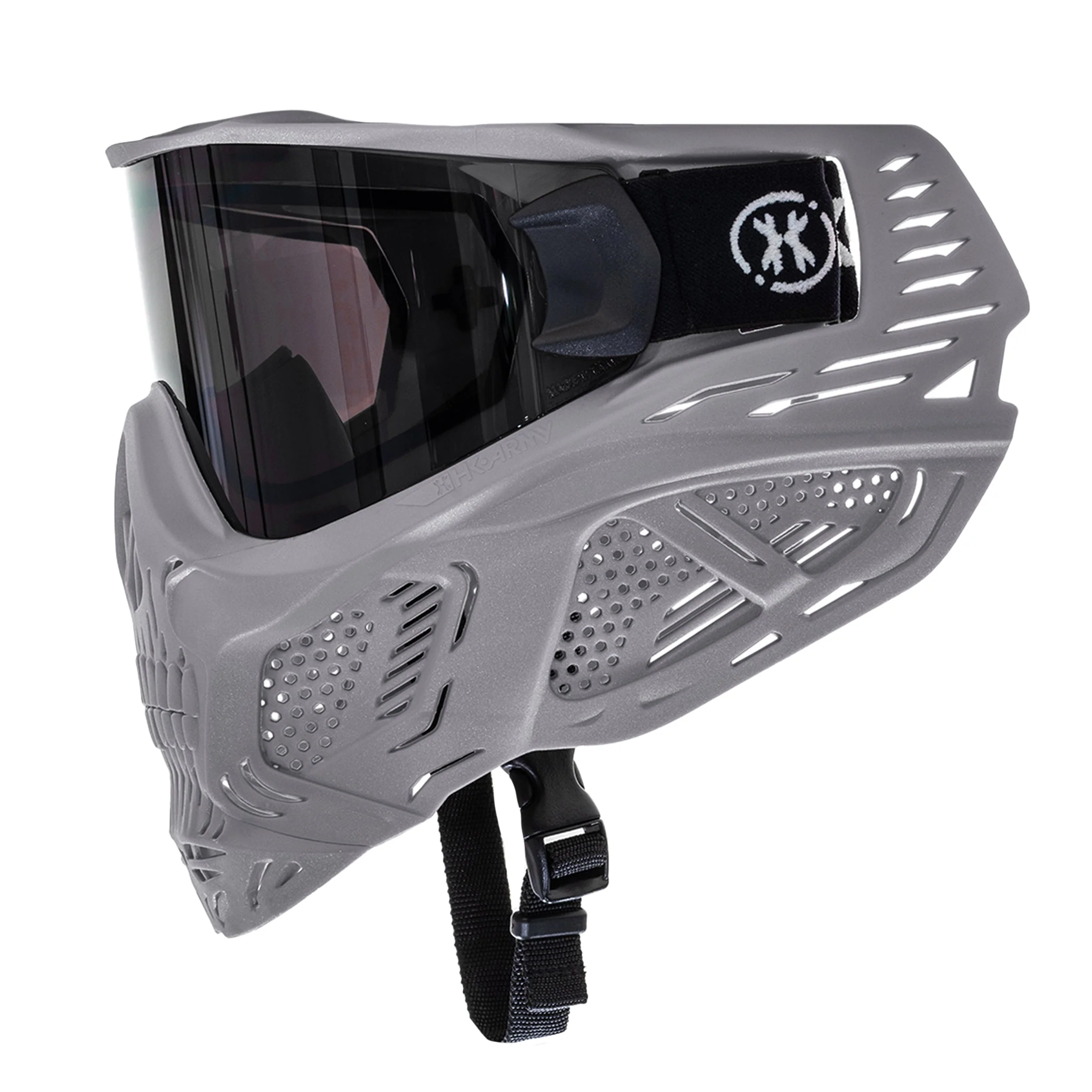 HSTL Skull Goggle - "Tombstone" - Grey w/Smoke Lens - Image 3