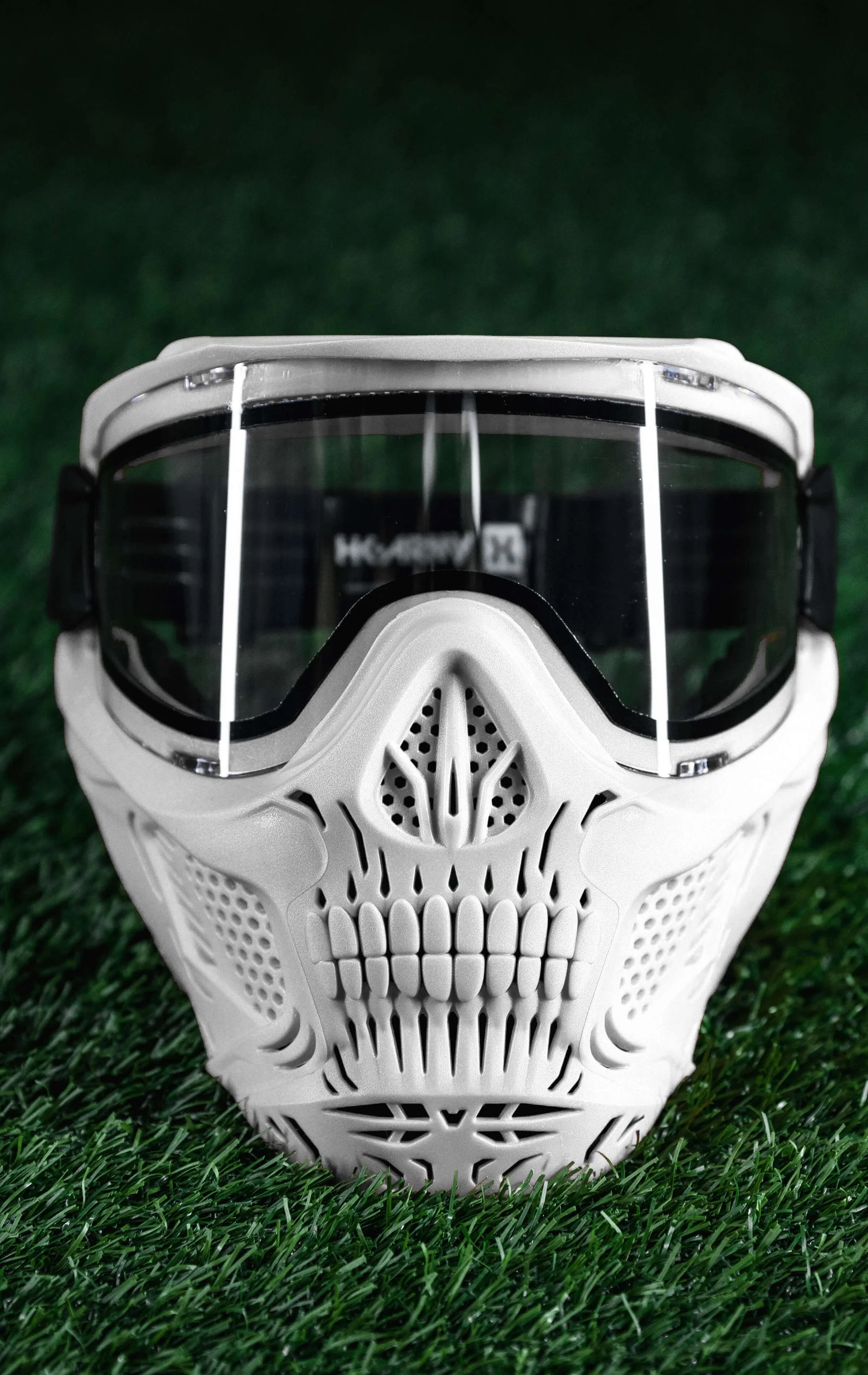 HSTL Skull Goggle - White w/ Clear Lens - Image 2