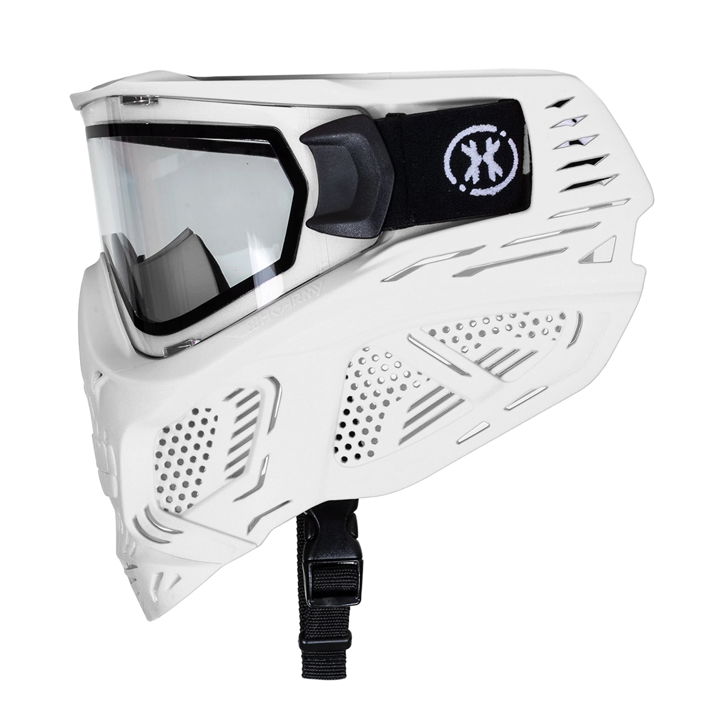 HSTL Skull Goggle - White w/ Clear Lens - Image 3
