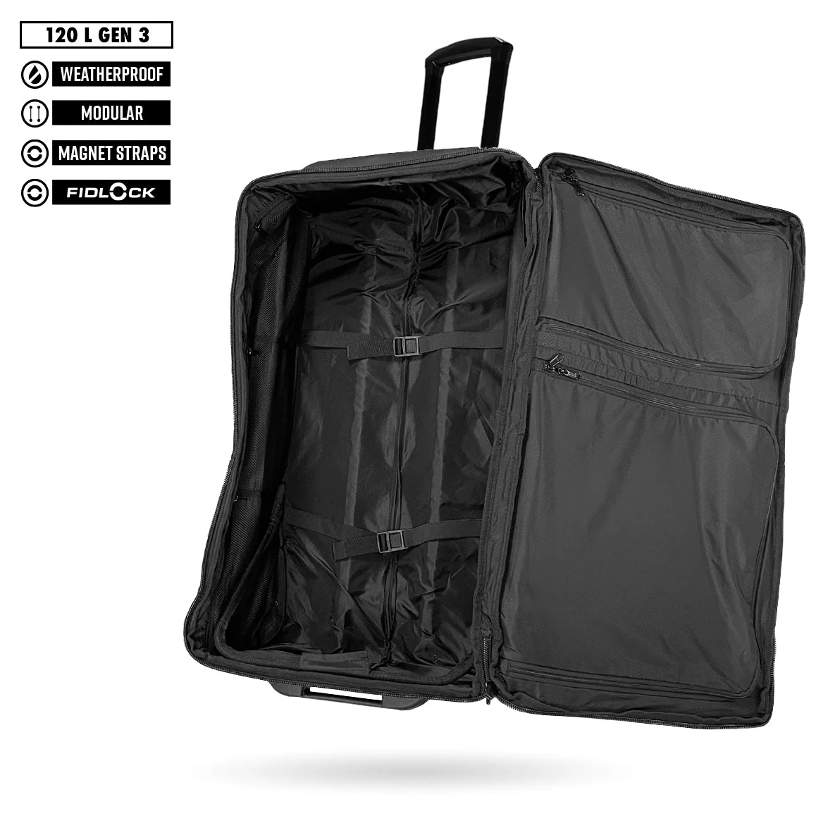 Infamous 120L MODULAR WEATHERPROOF ROLLING GEARBAG - XL (GEN 3) - Image 3