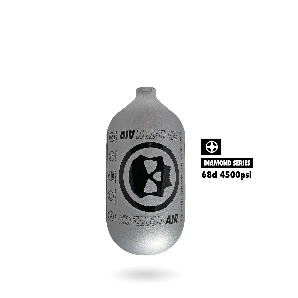 Infamous "DIAMOND SERIES" SKELETON AIR HYPERLIGHT AIR TANK - BOTTLE ONLY - 68/4500 - Image 3