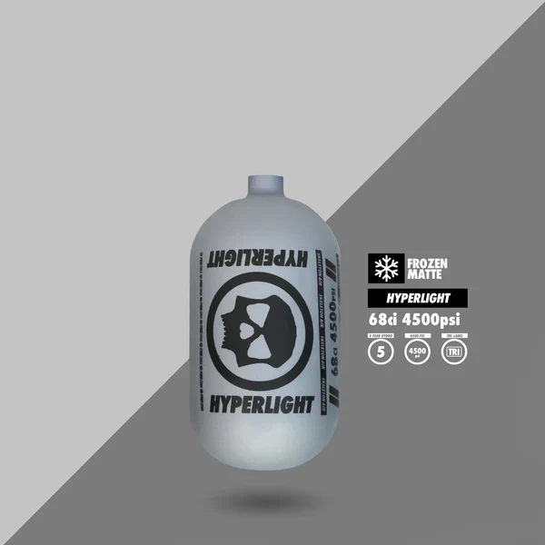 Infamous "Frozen Matte" Hyperlight Paintball Tank - 68/4500 BOTTLE ONLY - Image 8