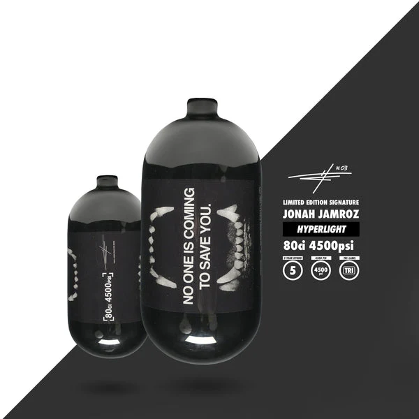 Infamous Hyperlight Paintball Tank - 80/4500 - NO ONE IS COMING (LE JJ SIGNATURE) BOTTLE ONLY
