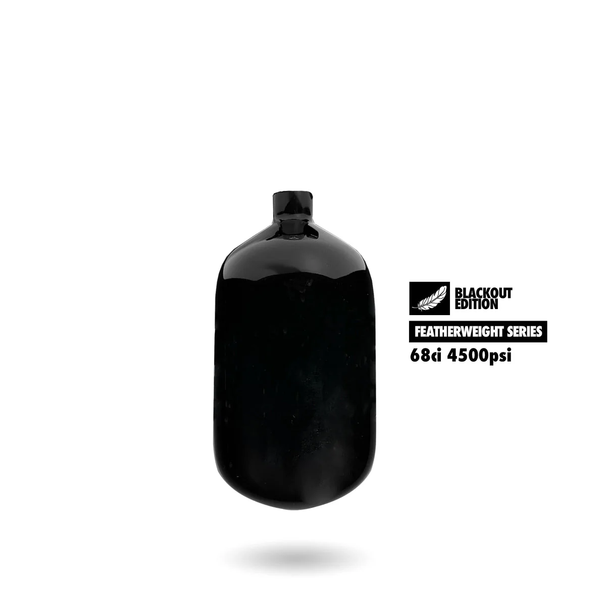 Infamous/Powerhouse™ “Featherweight” Air Tank 68CI (BOTTLE ONLY) - Blackout