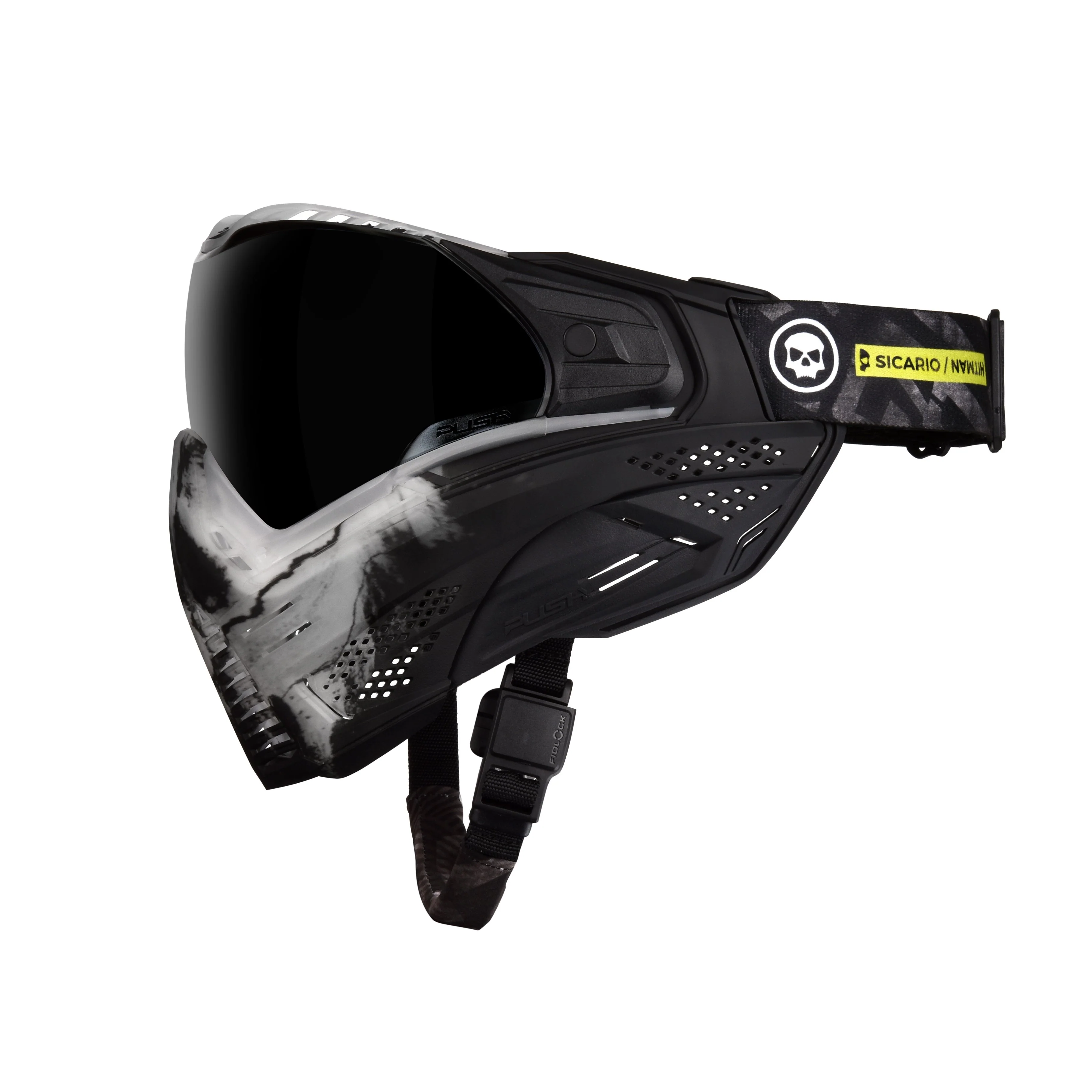 Infamous Push "Clear" Ghost Skull LE Paintball Mask - Image 3