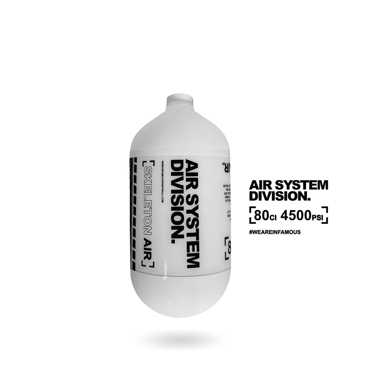 Infamous Skeleton Air "Division Series" HYPERLIGHT AIR TANK 80CI - Image 3