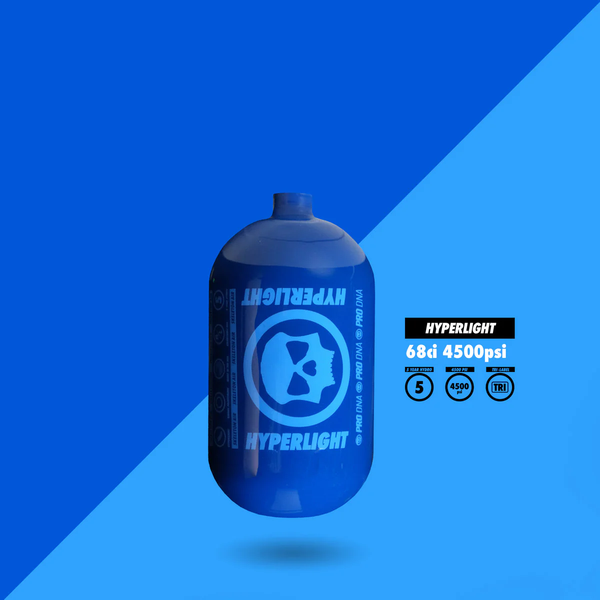 Infamous Skeleton Air Hyperlight Paintball Tank - 68/4500 BOTTLE ONLY - Image 3