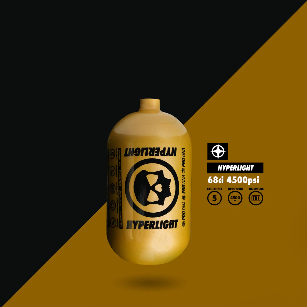 Infamous Skeleton Air Hyperlight Paintball Tank - 68/4500 BOTTLE ONLY - Image 7