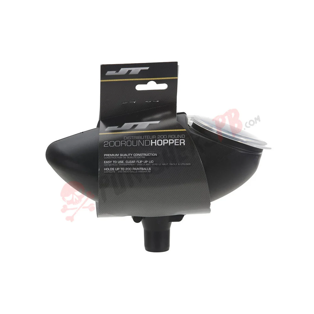 JT Gravity Fed Hopper 200 Round Black (No Elbow) - Image 2