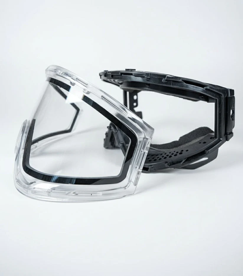 JT Pro-Flex QLS Complete Goggle Frame - Ice Clear w/Clear lens and Strap - Image 2