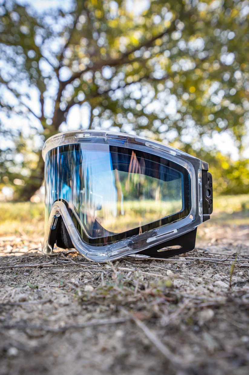 JT Pro-Flex QLS Complete Goggle Frame - Ice Clear w/Clear lens and Strap - Image 3